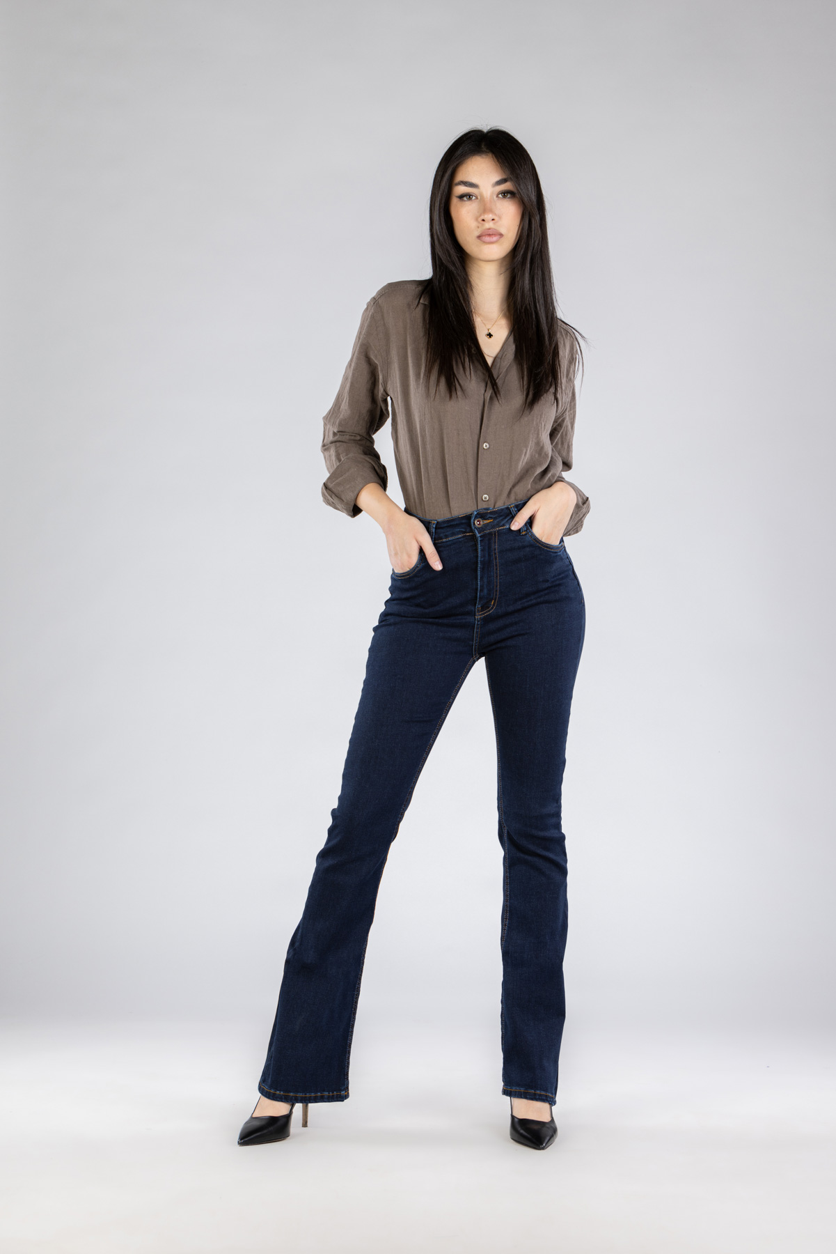 Ženska teksas pantalona Art.3277 Teget