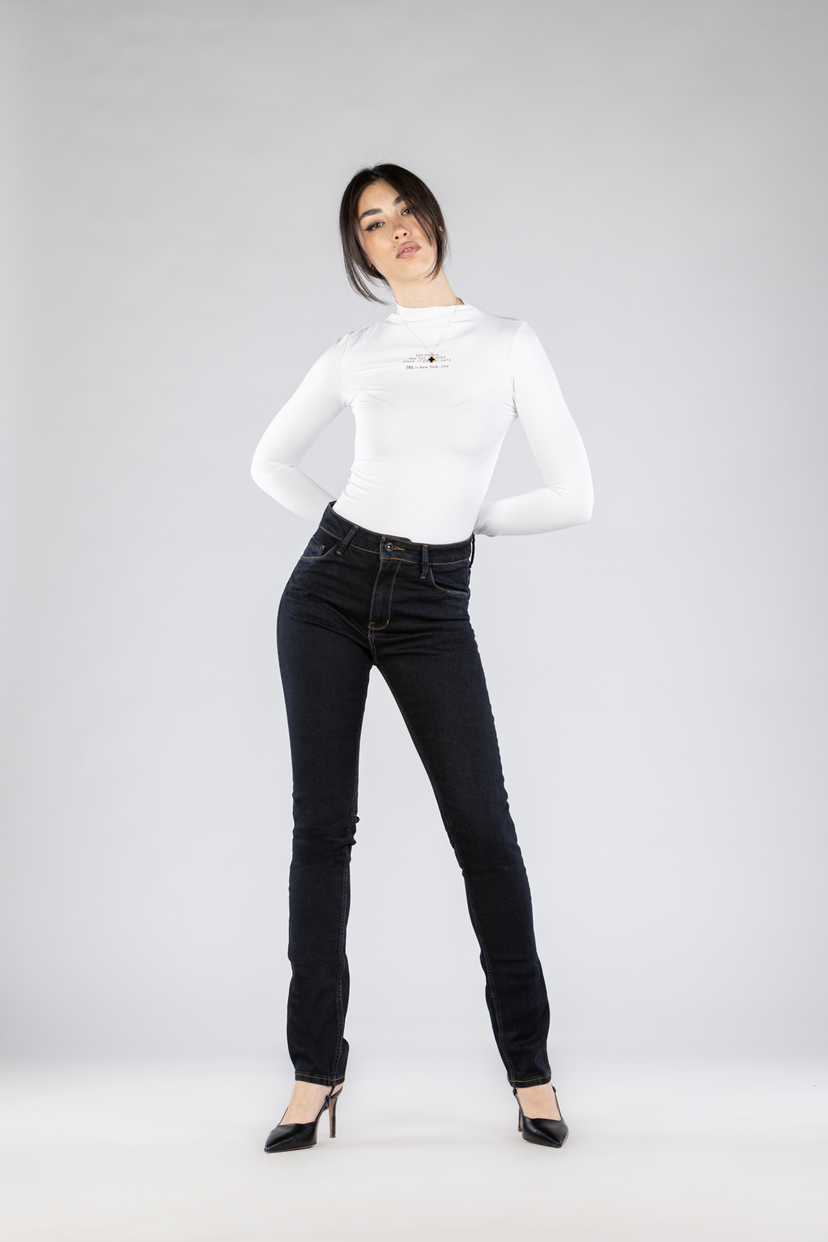 Ženska teksas pantalona Art.3257 Teget