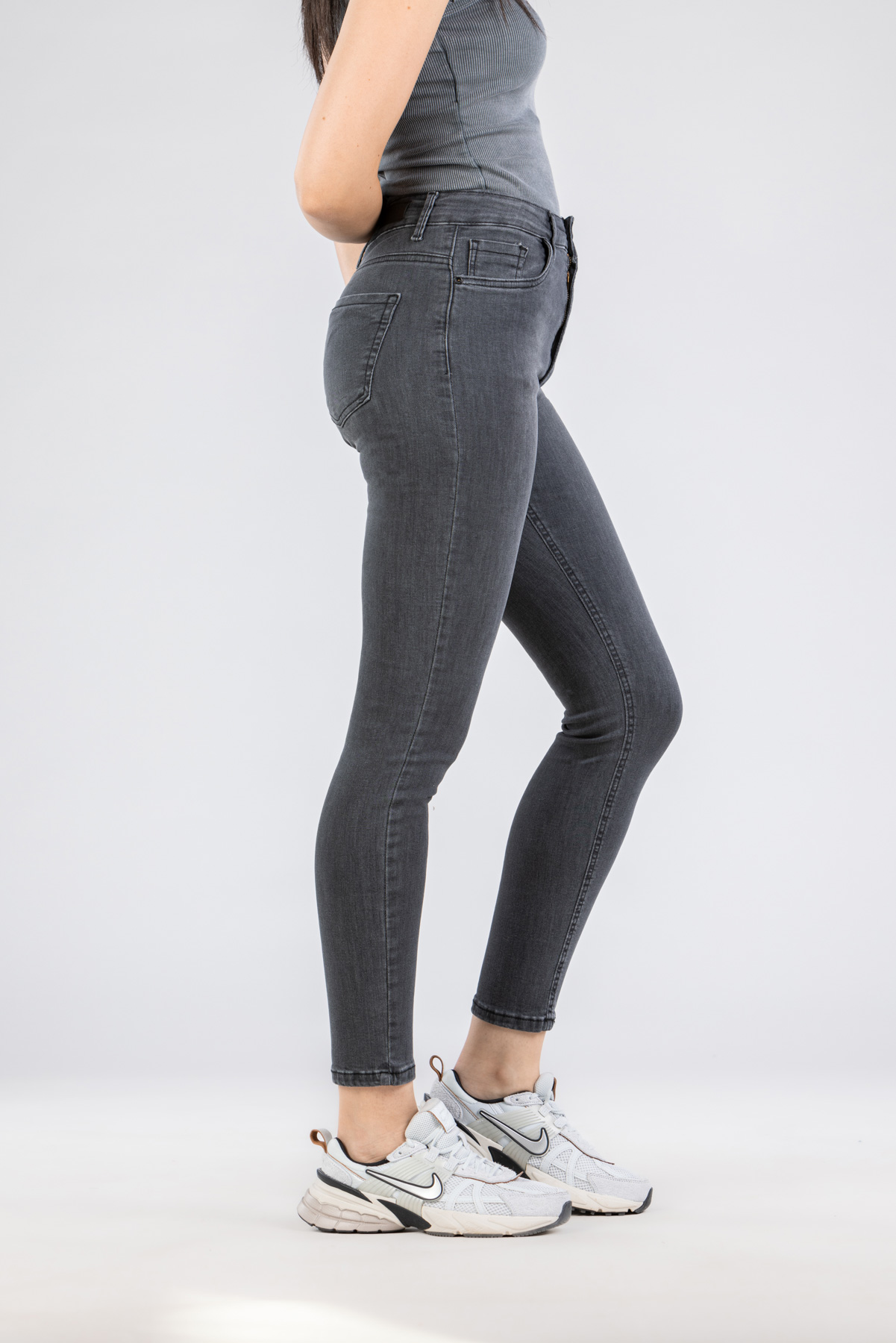 Ženska teksas pantalona Art.3266 Tamno siva