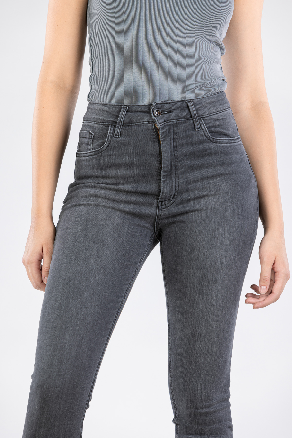 Ženska teksas pantalona Art.3266 Tamno siva