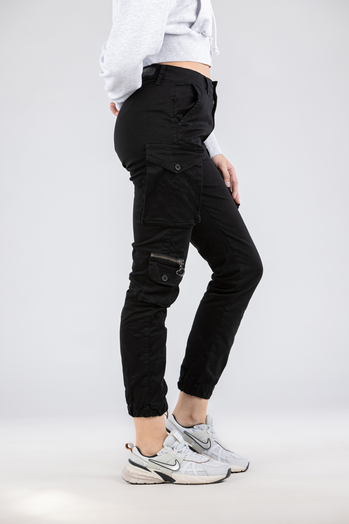 Ženska keper pantalona Art.3261 Crna