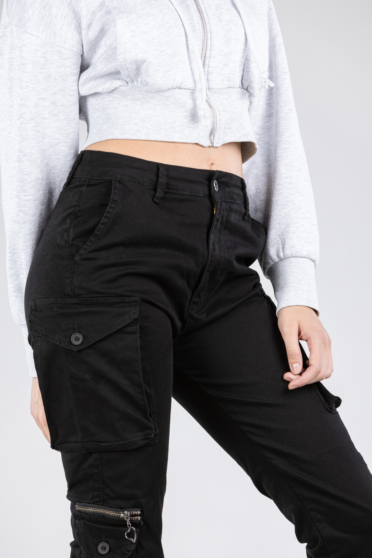 Ženska keper pantalona Art.3261 Crna