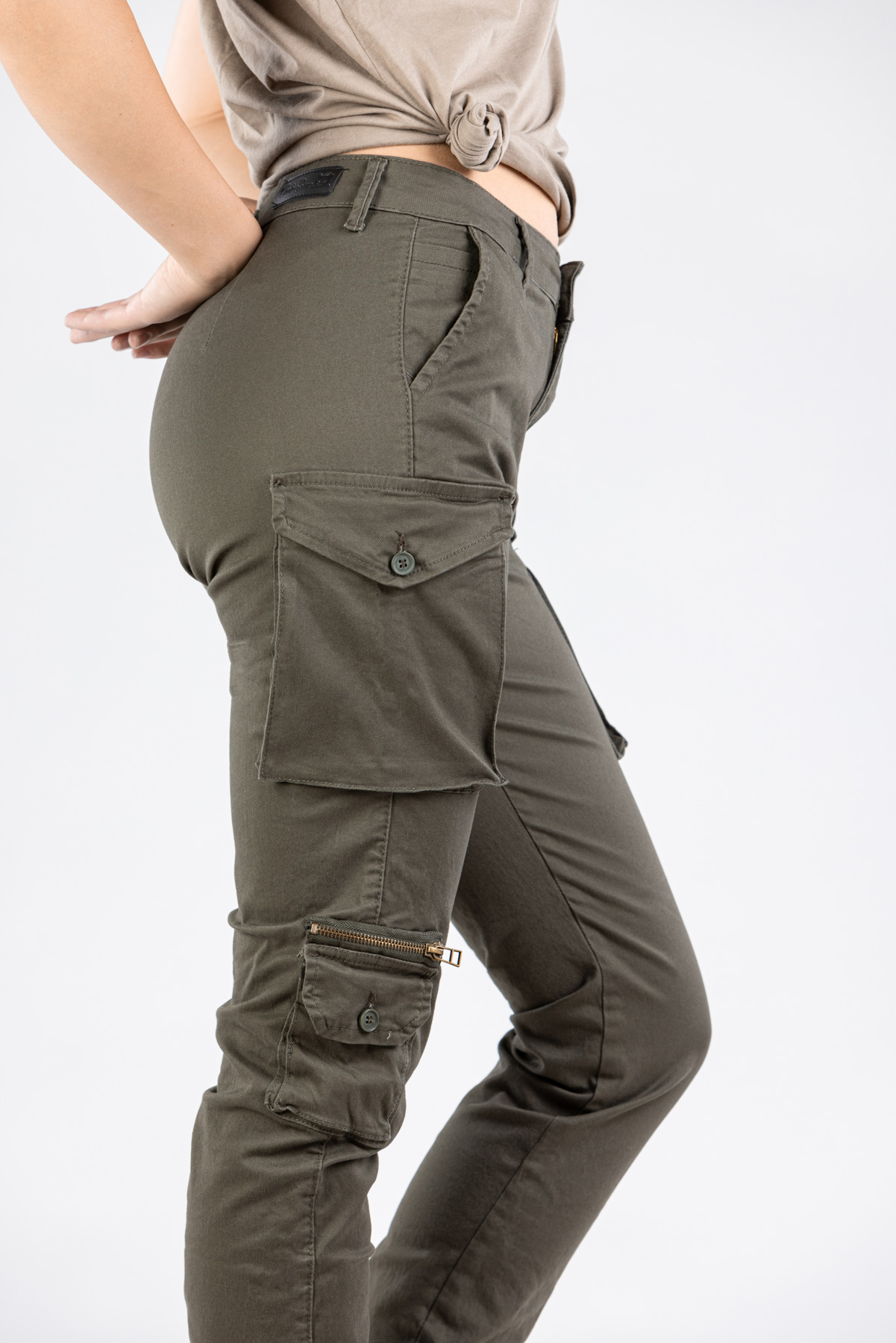 Ženska keper pantalona Art.3262 Zelena