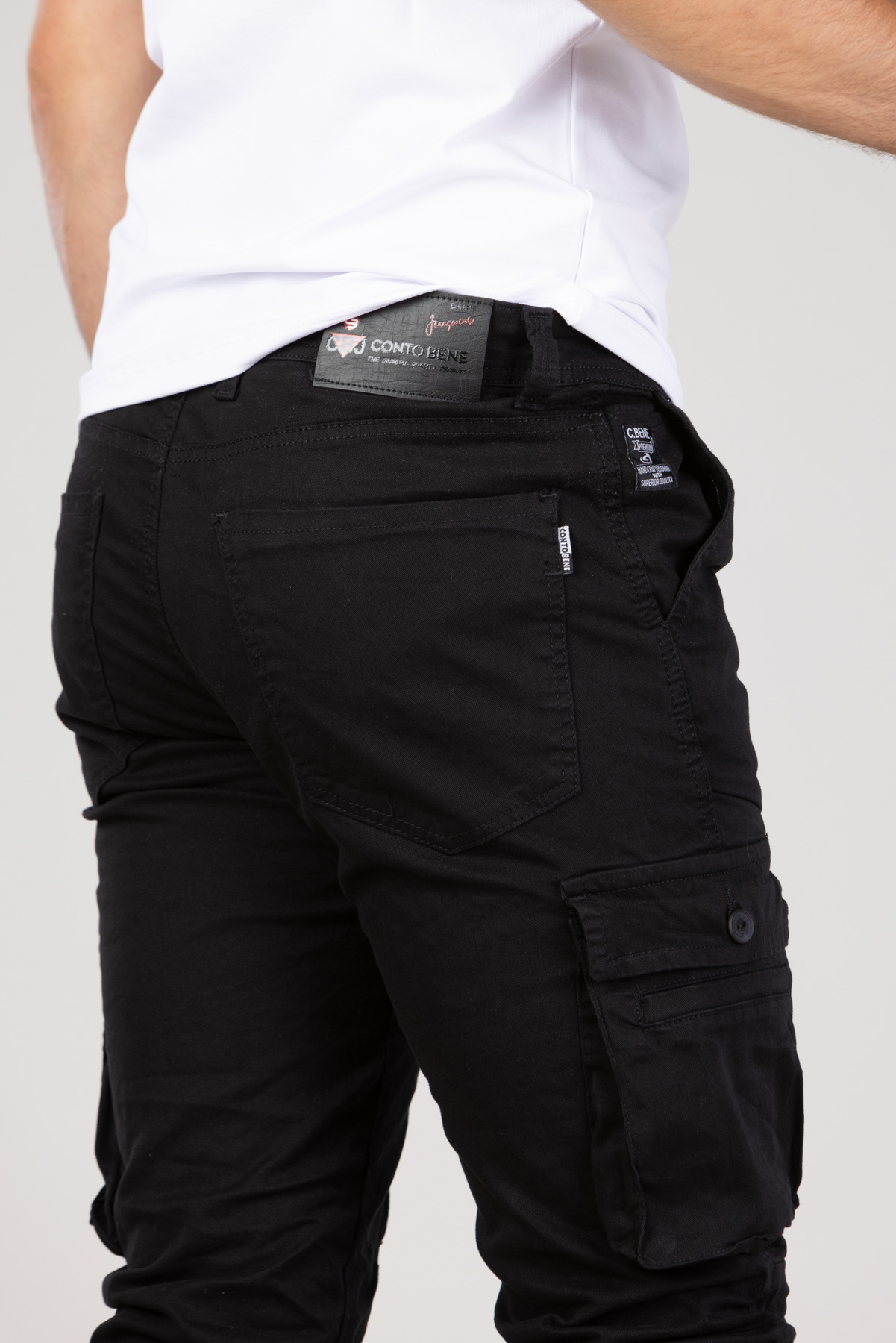 Muška keper pantalona Art.2390 Crna