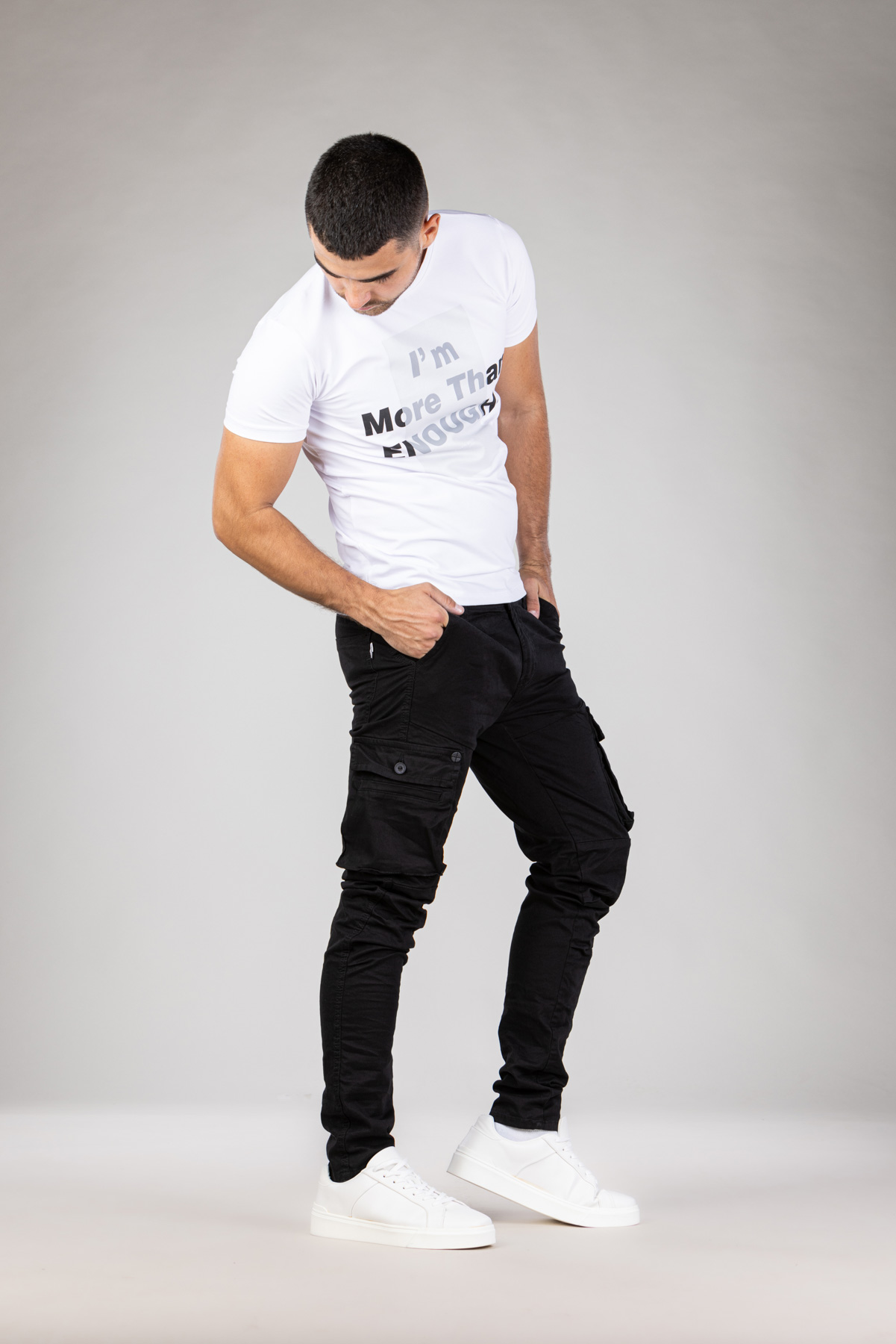 Muška keper pantalona Art.2390 Crna