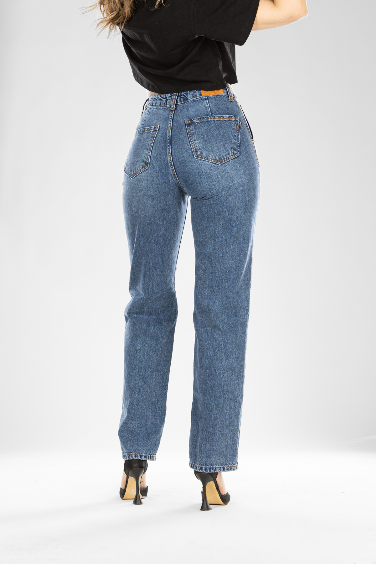 Ženska teksas pantalona 3265 Tamno plava