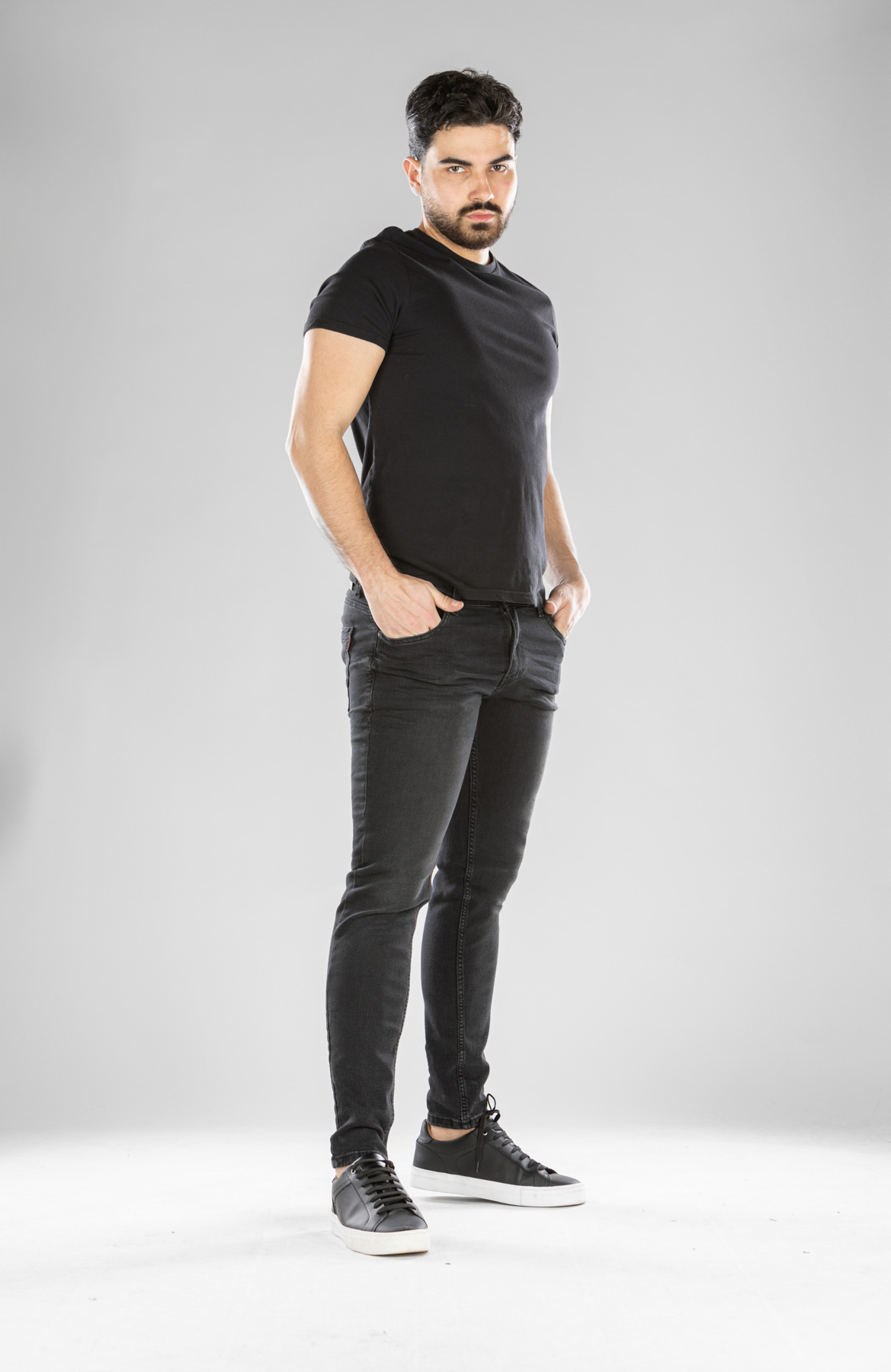 Muška teksas pantalona Art.2489 Crna