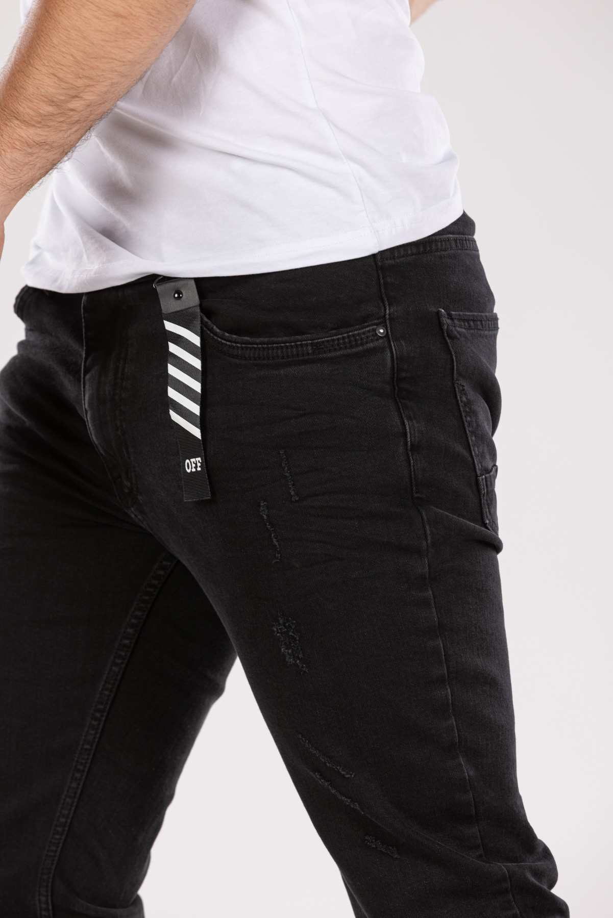 Muška teksas pantalona Art.2501 Crna