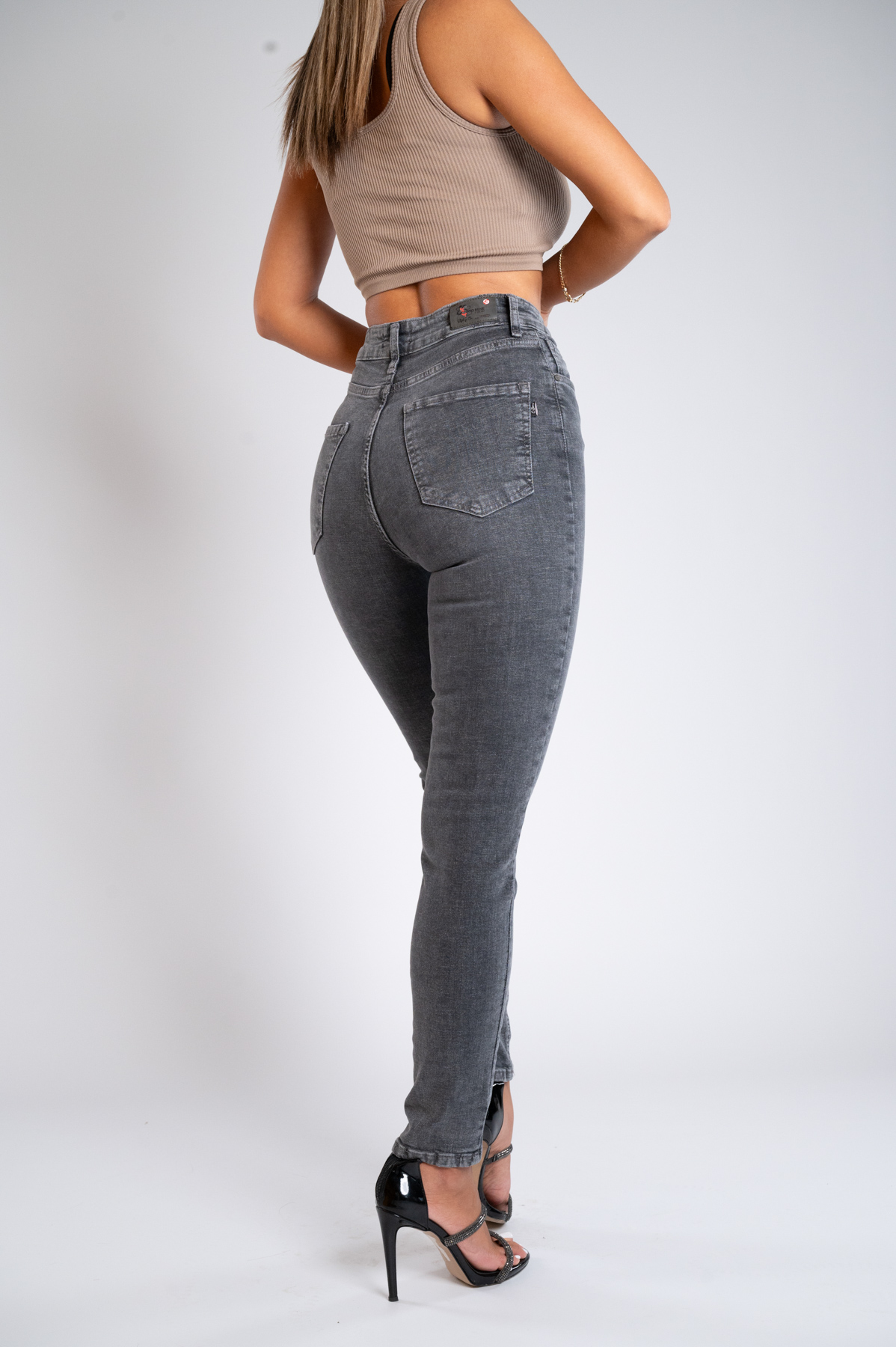 Ženska teksas pantalona Art.3339 Siva