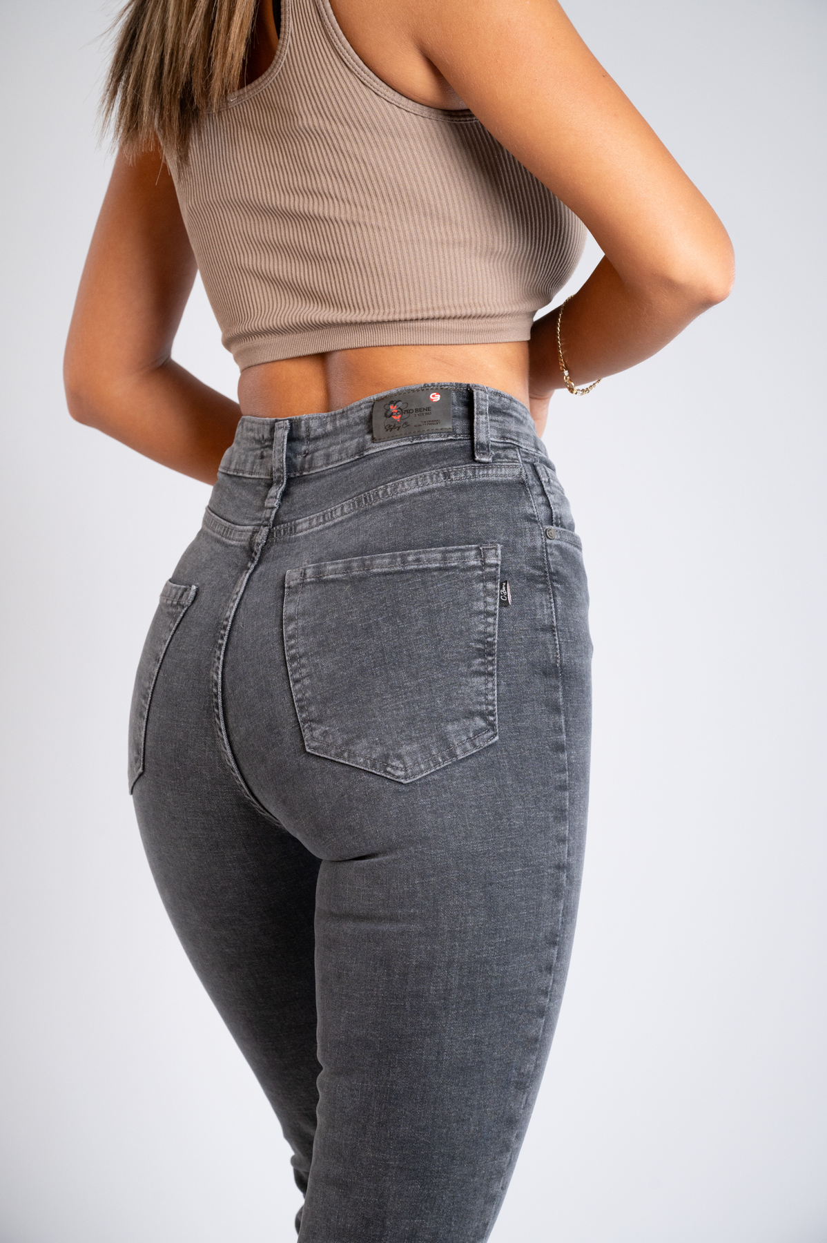 Ženska teksas pantalona Art.3339 Siva