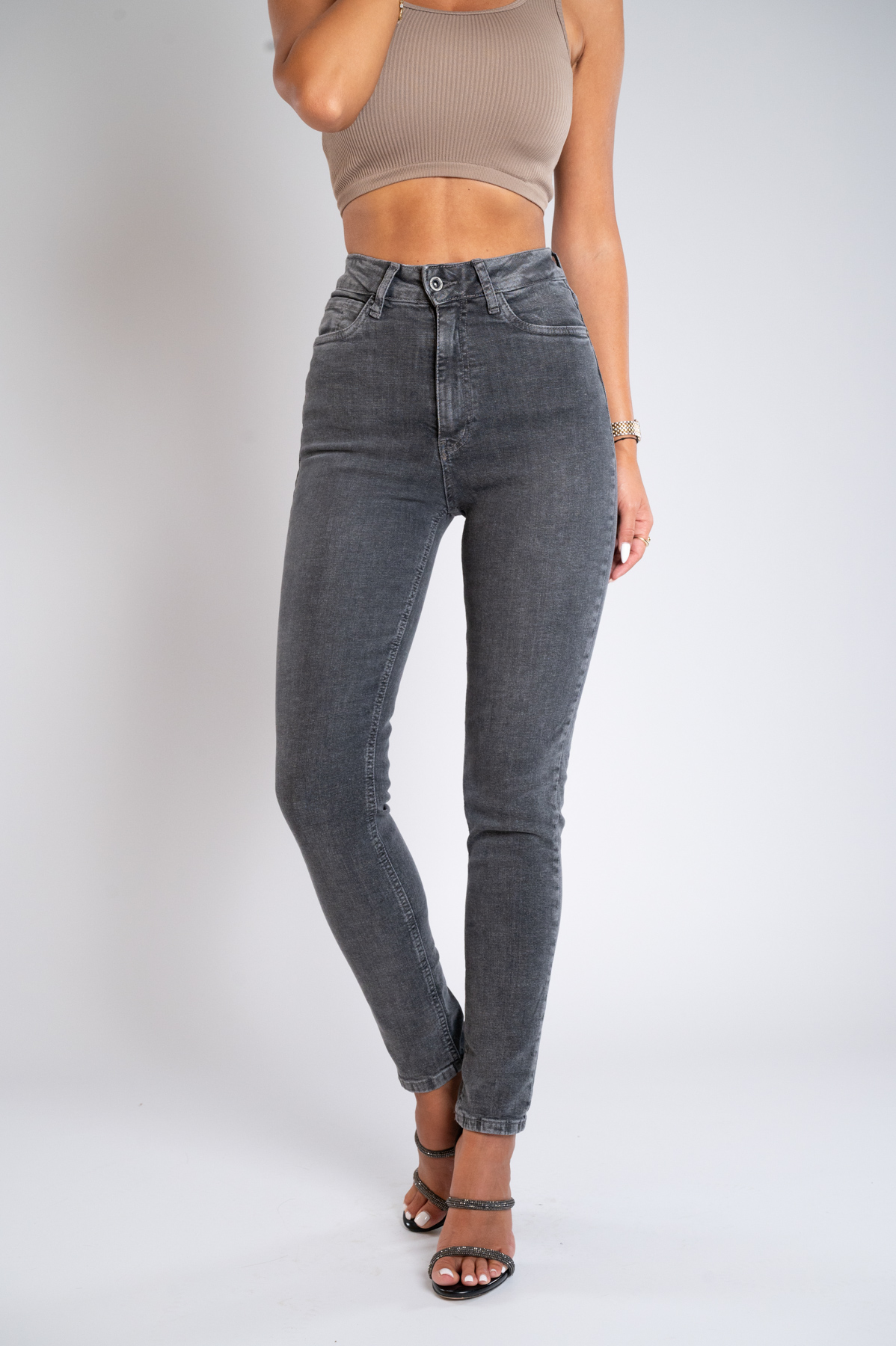 Ženska teksas pantalona Art.3339 Siva