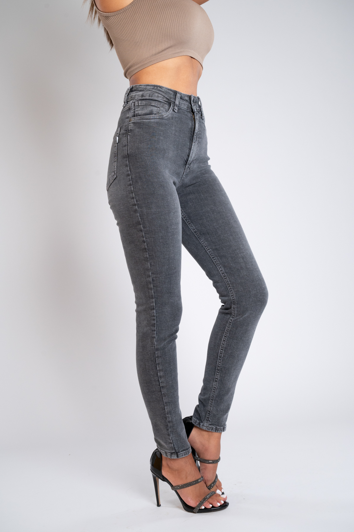 Ženska teksas pantalona Art.3339 Siva