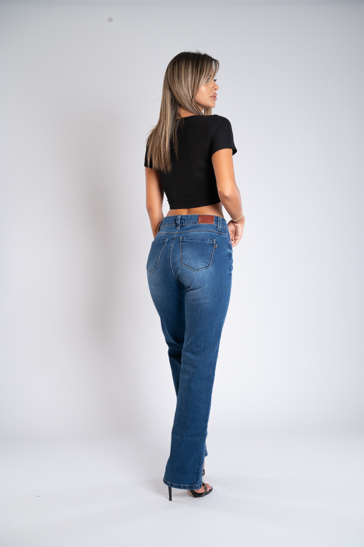 Ženska teksas pantalona Art.3343 Tamno plava
