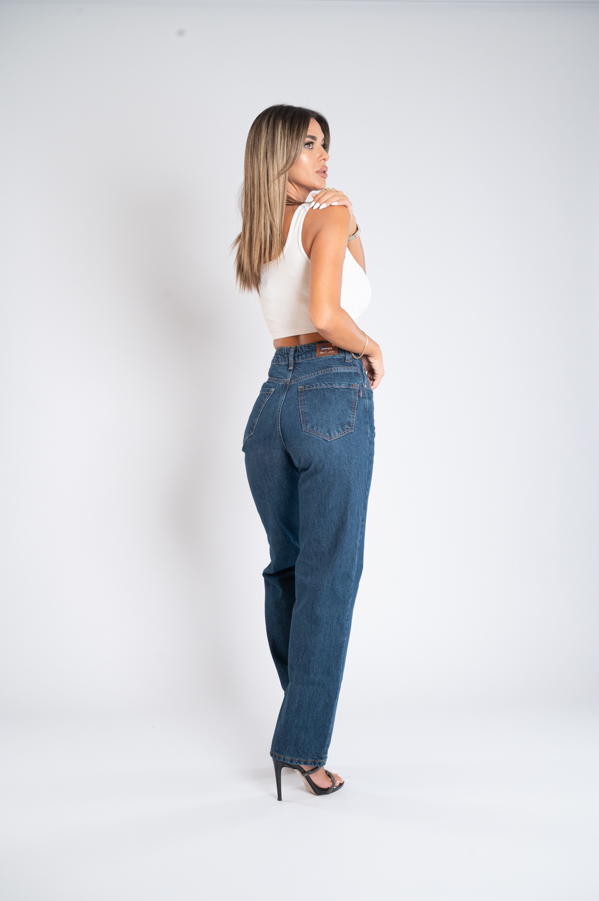 Ženska teksas pantalona Art.3346 Tamno plava