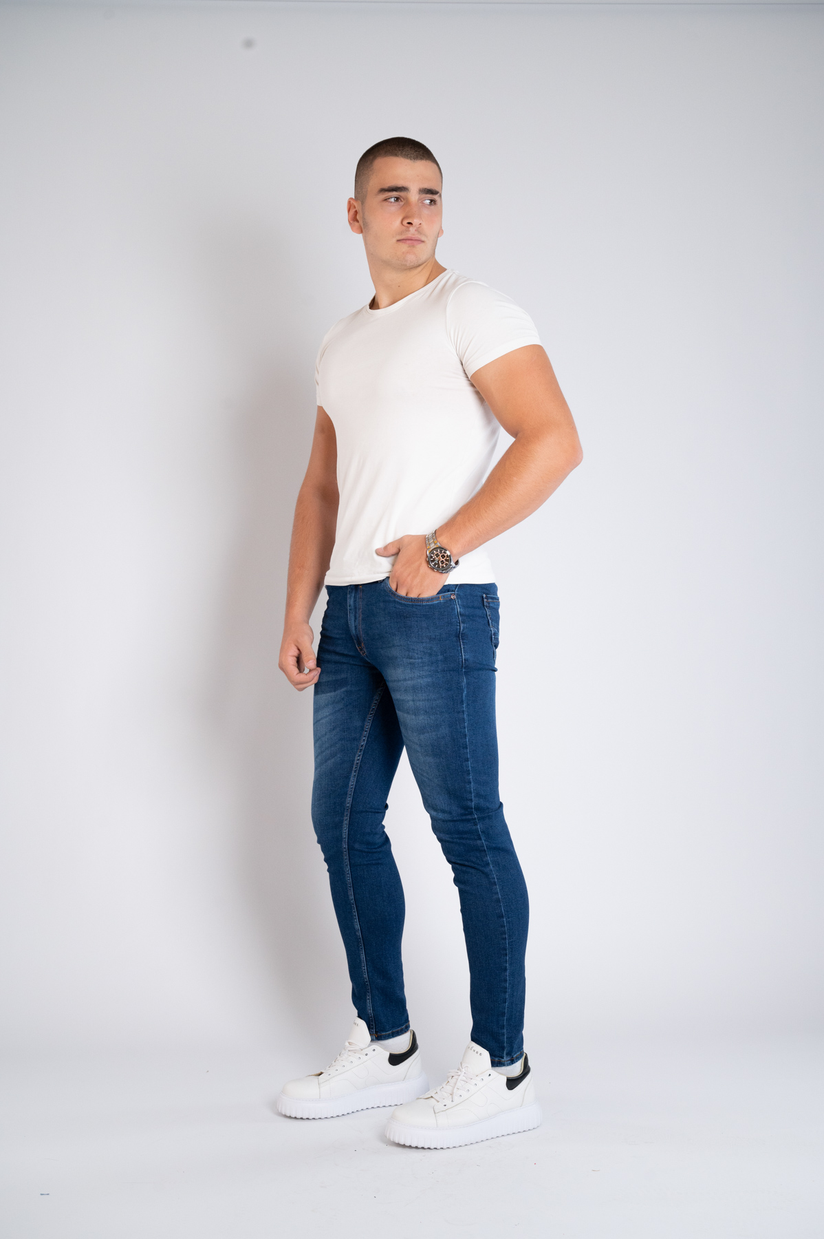 Muška teksas pantalona Art.2584 Tamno Plava L/30