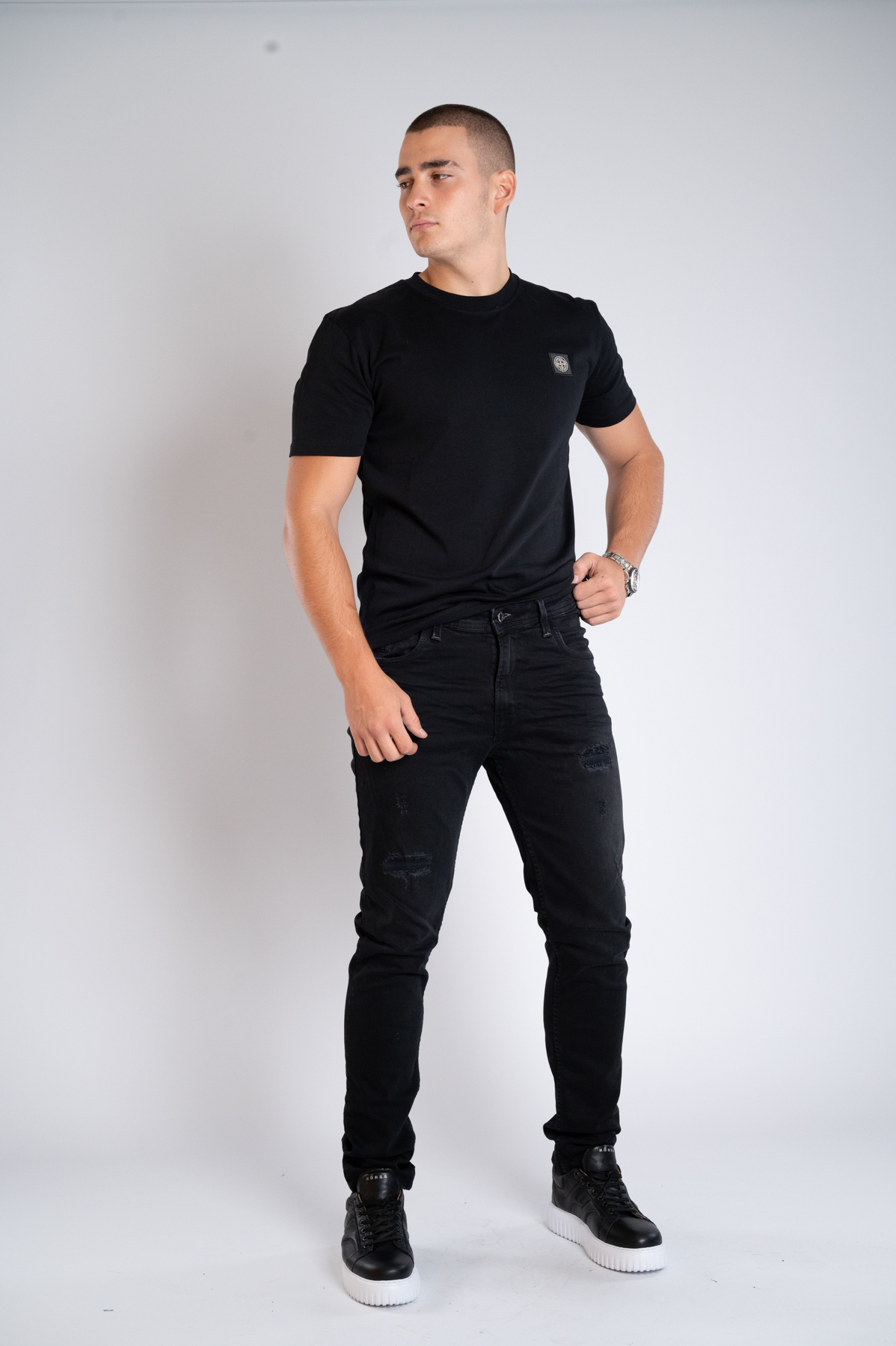 Muška teksas pantalona Art.2569 Crna L/32