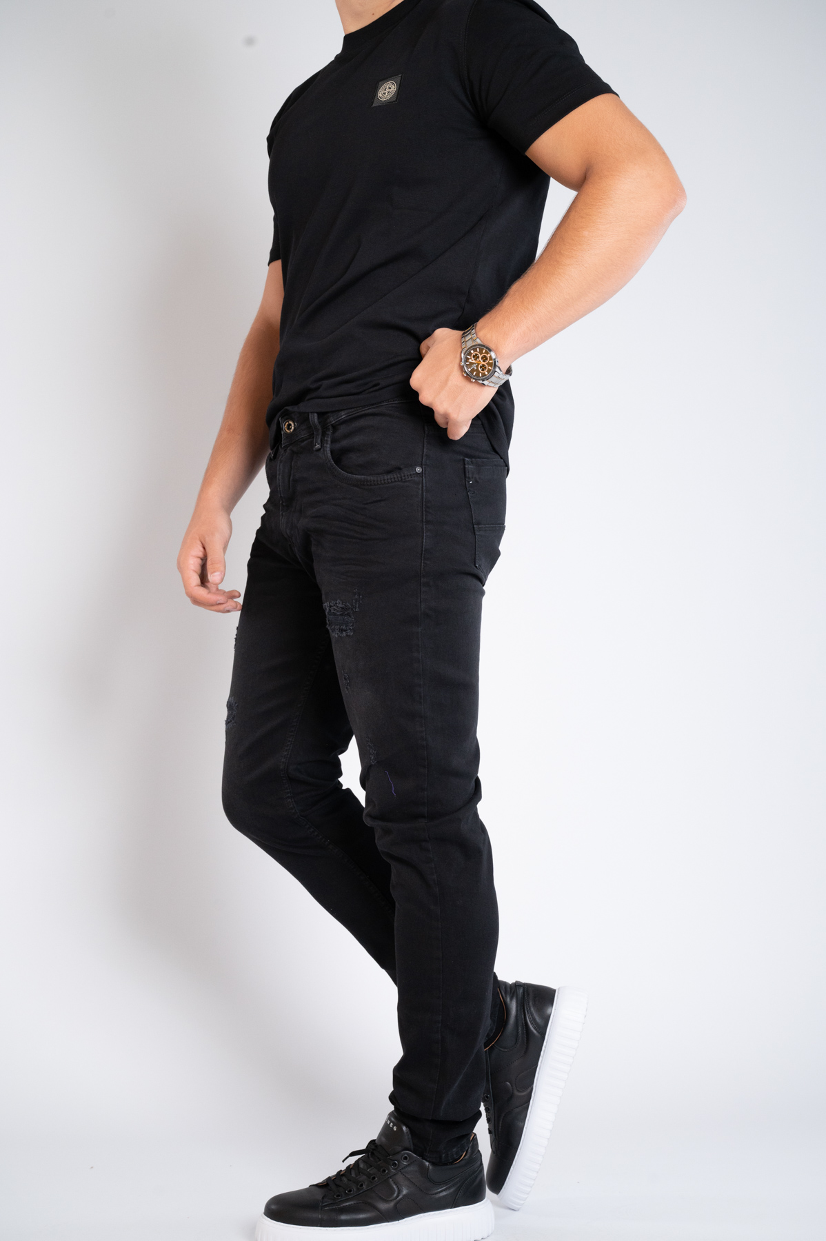 Muška teksas pantalona Art.2569 Crna L/32