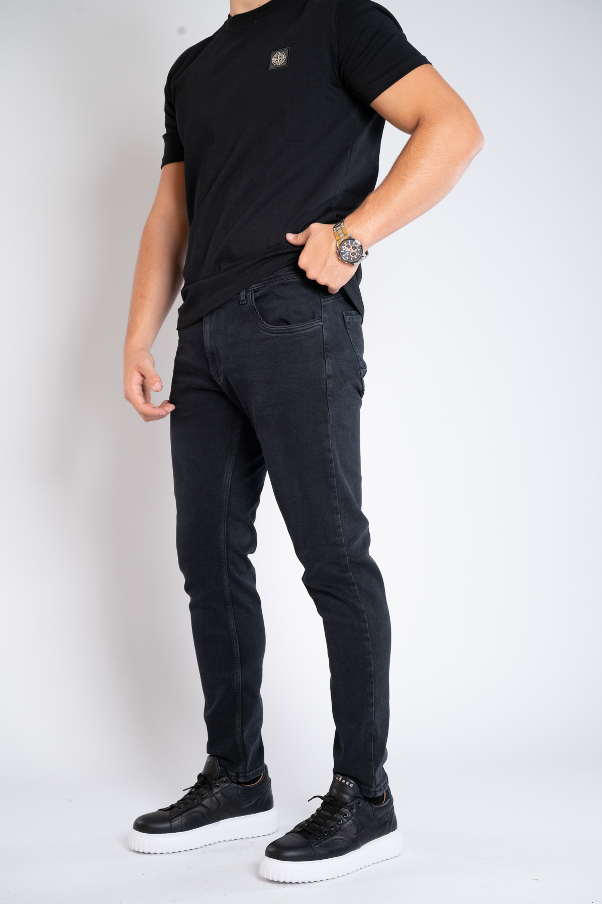 Muška teksas pantalona Art.2585 Crna L/32