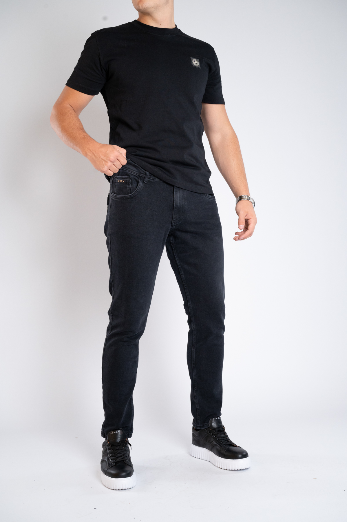 Muška teksas pantalona Art.2585 Crna L/32