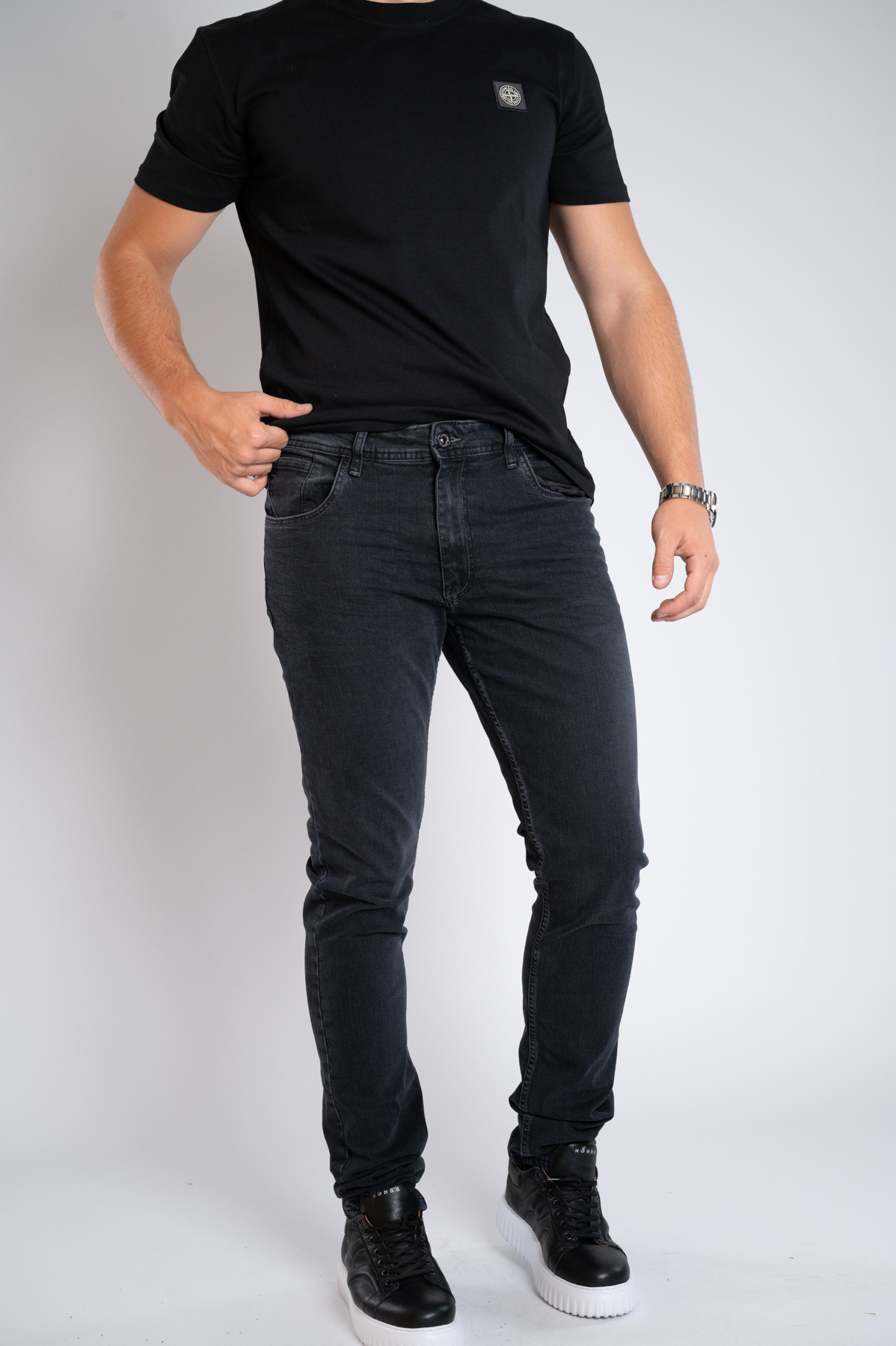 Muška teksas pantalona Art.2612 Crna L/36