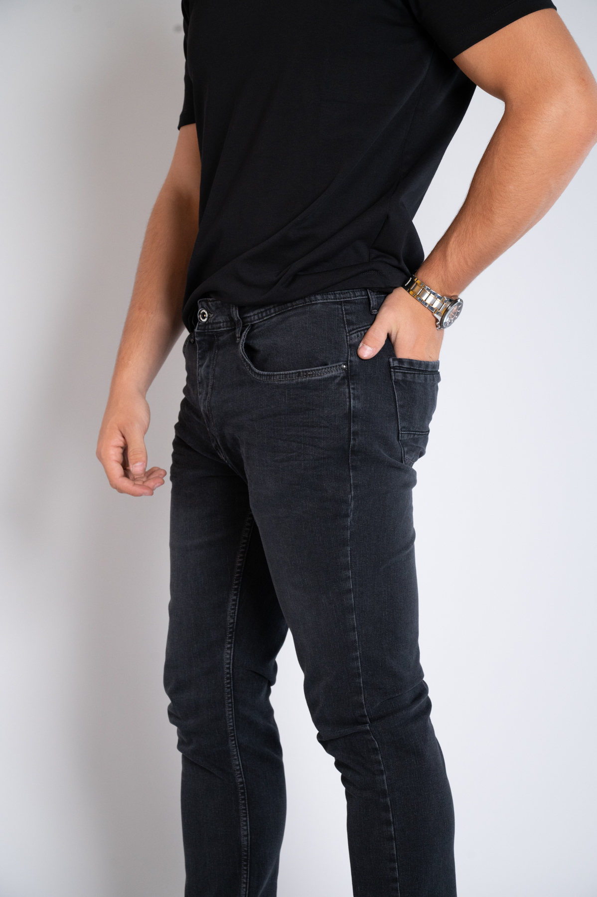 Muška teksas pantalona Art.2612 Crna L/36