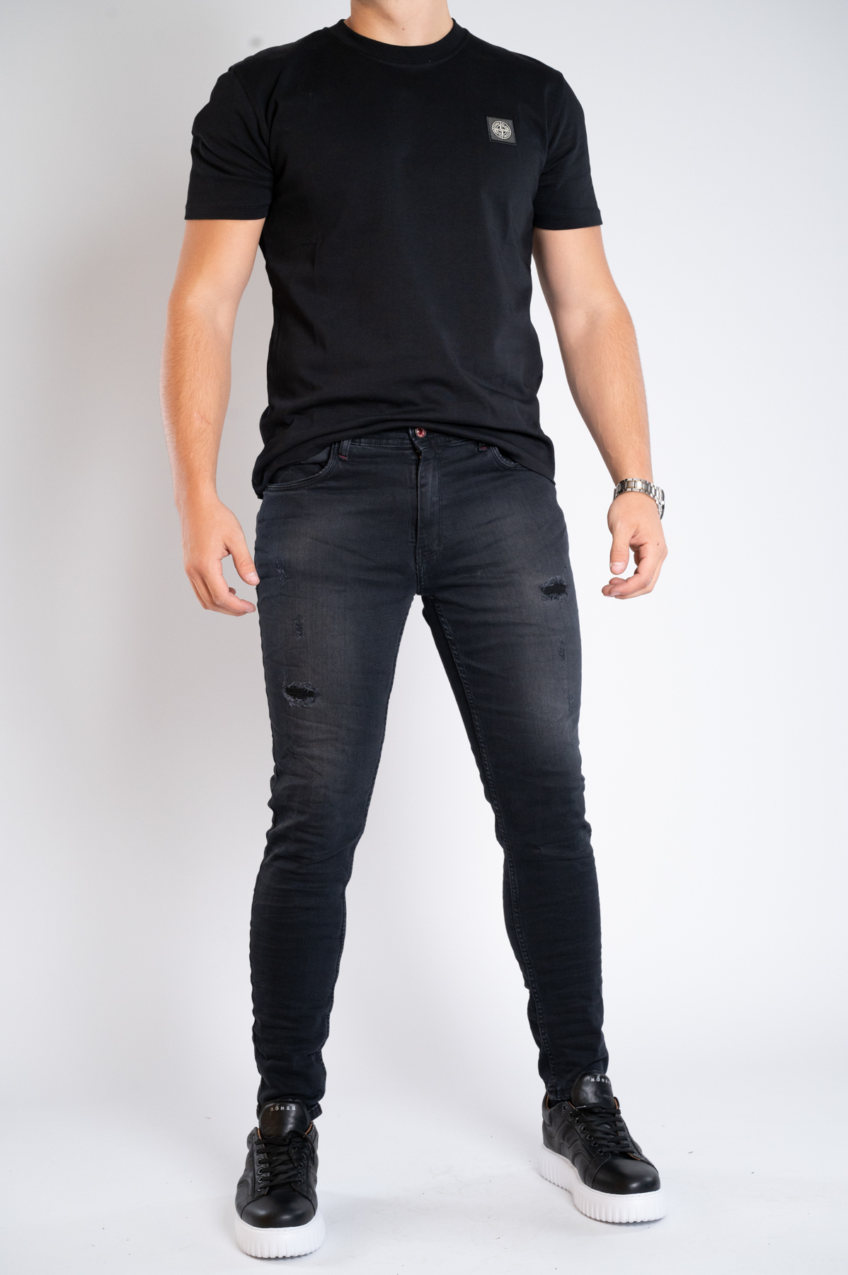 Muška teksas pantalona Art.2604 Crna L/30