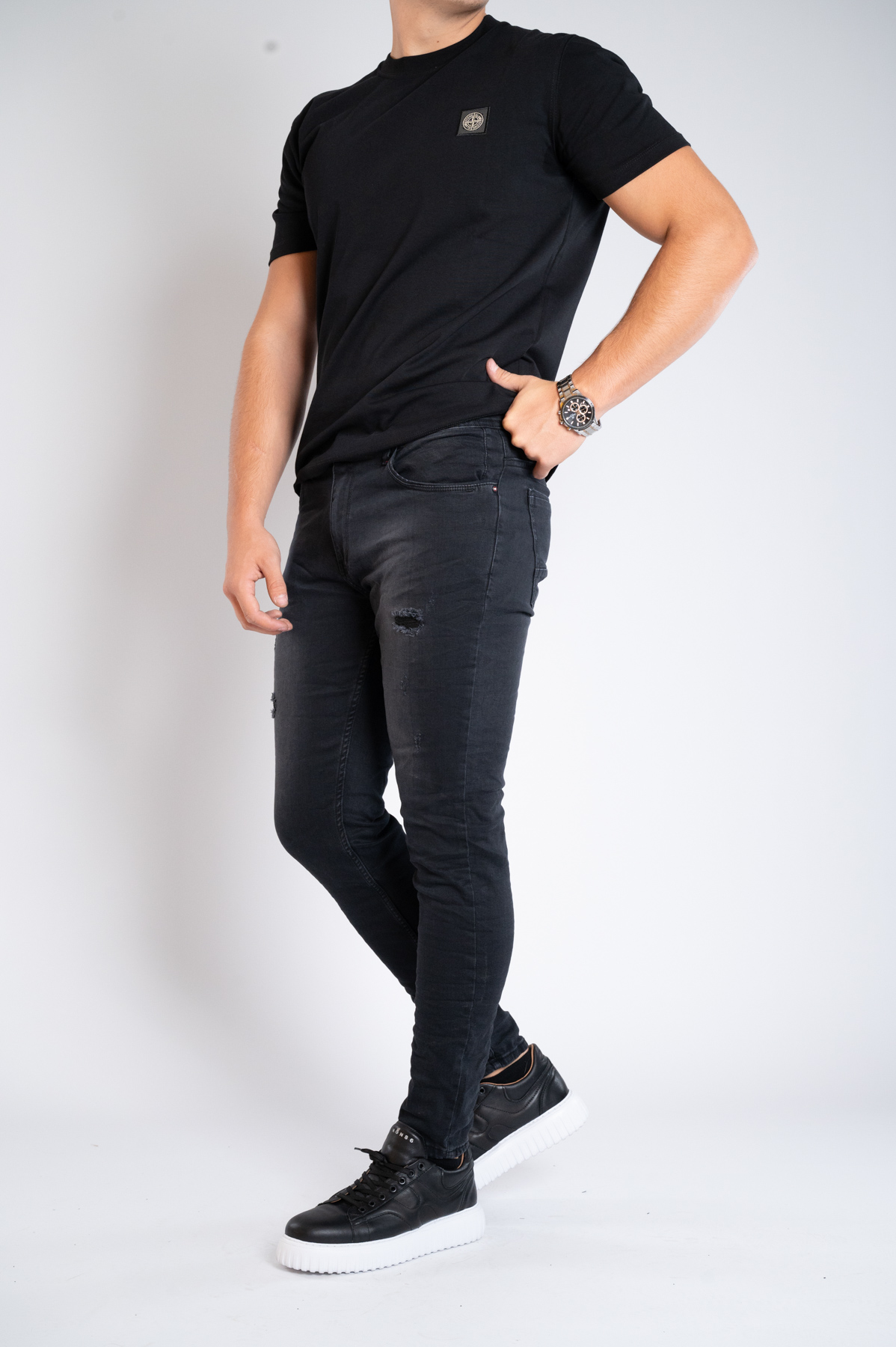 Muška teksas pantalona Art.2604 Crna L/30