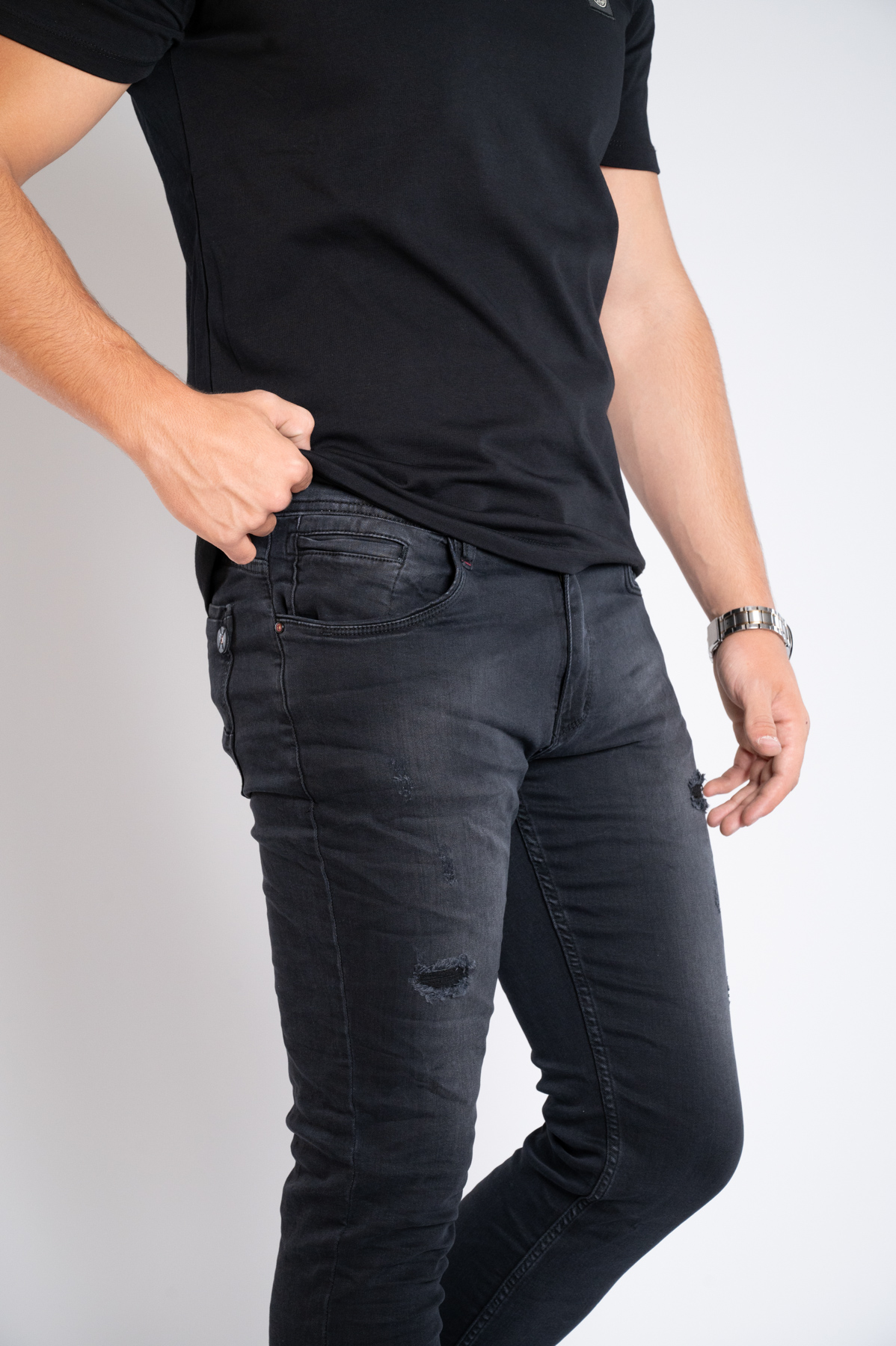 Muška teksas pantalona Art.2604 Crna L/30