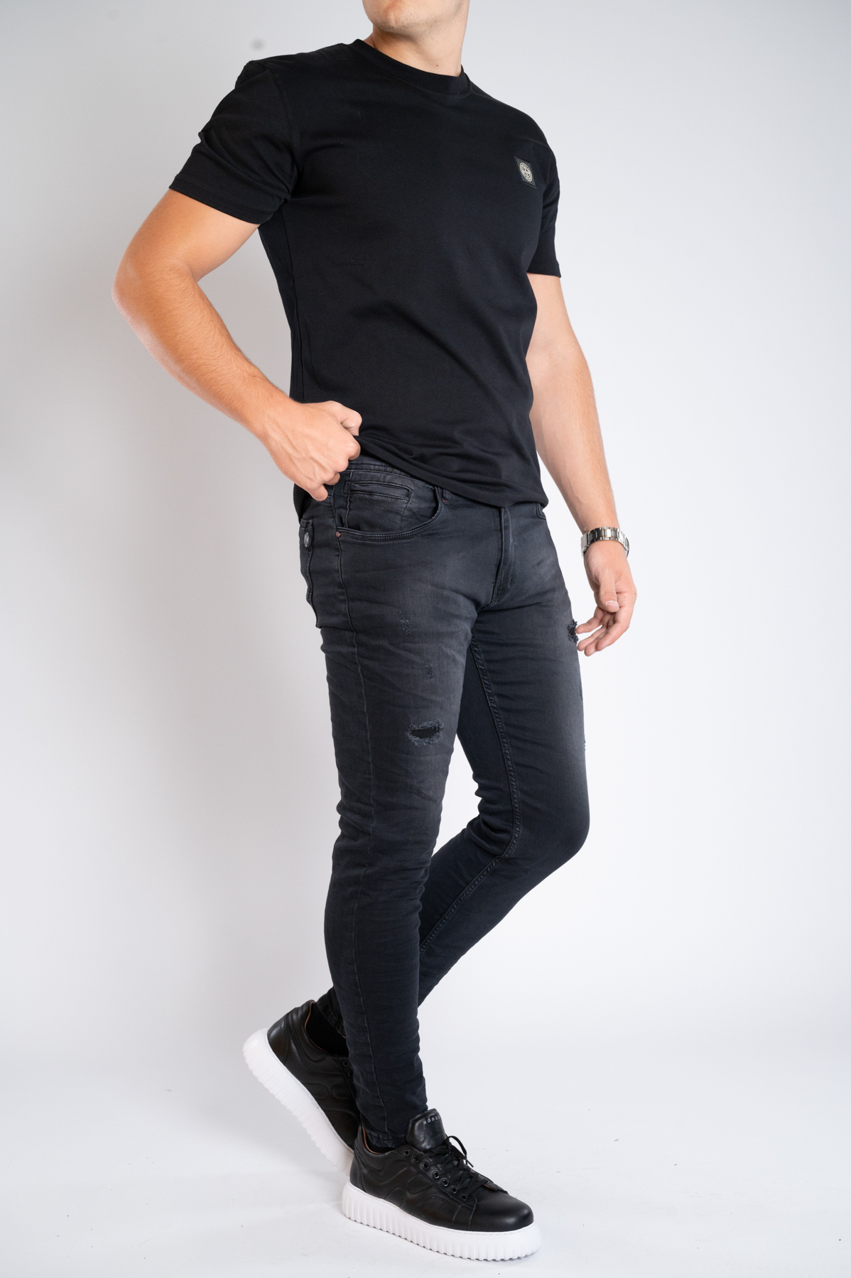 Muška teksas pantalona Art.2604 Crna L/30