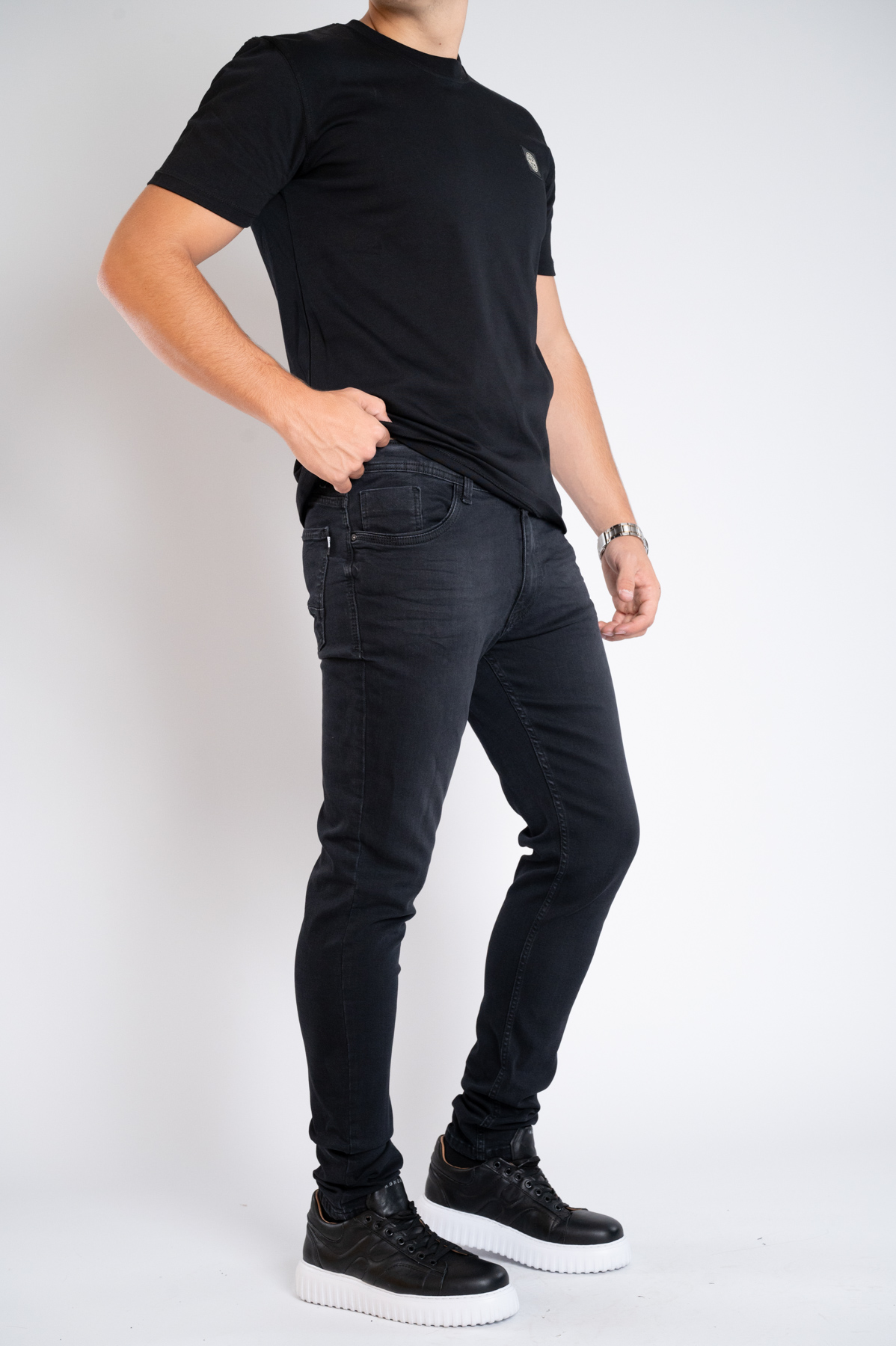 Muška teksas pantalona Art.2593 Crna L/32
