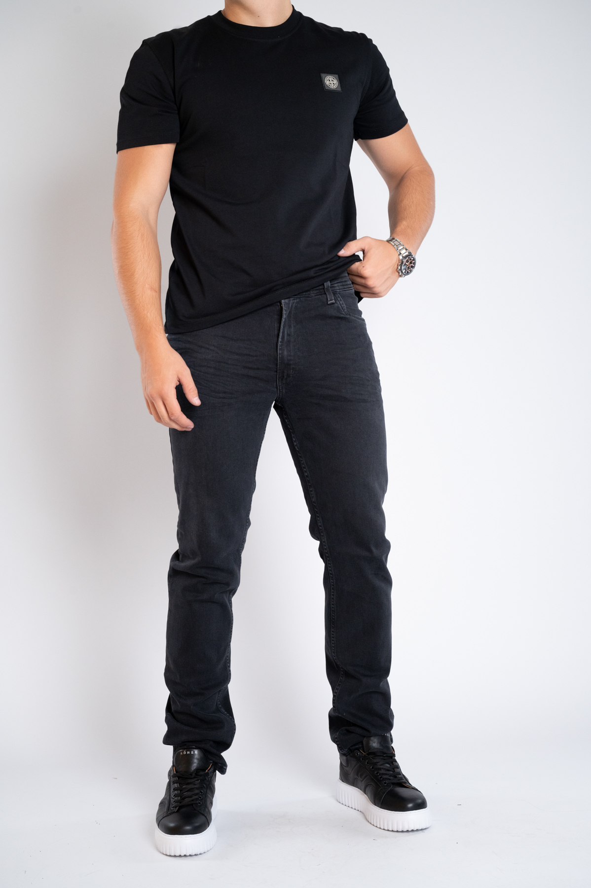 Muška teksas pantalona Art.2579 Tamno siva L/34