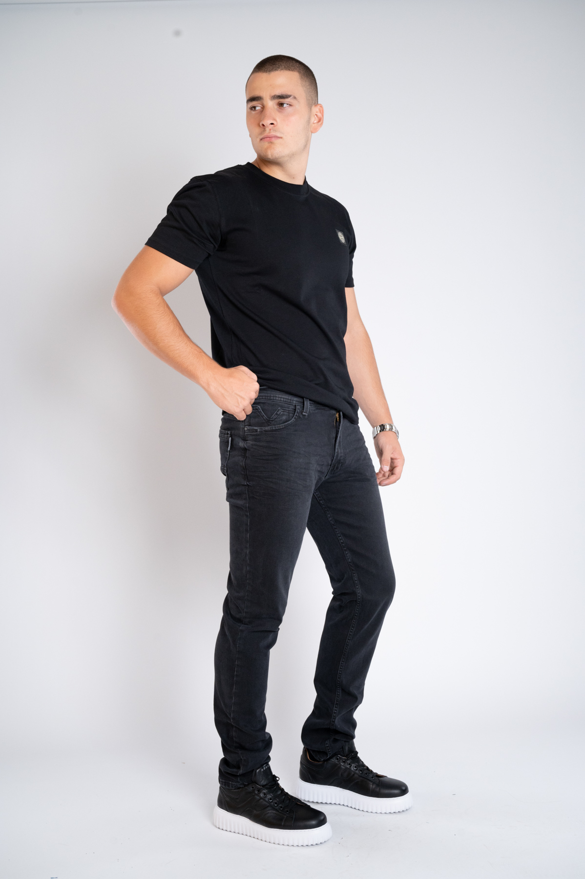 Muška teksas pantalona Art.2579 Tamno siva L/34