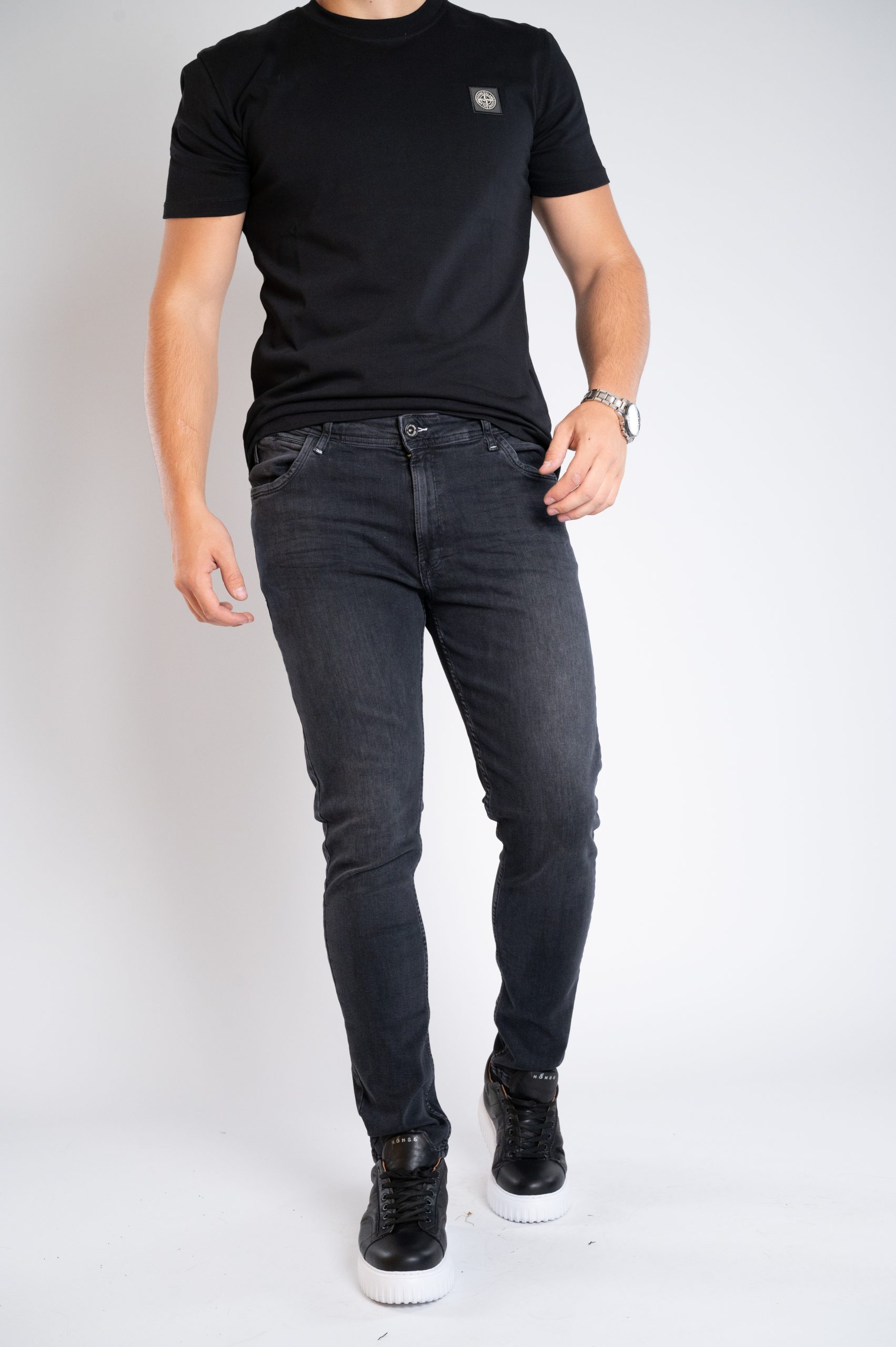 Muška teksas pantalona Art.2607 Tamno siva L/32