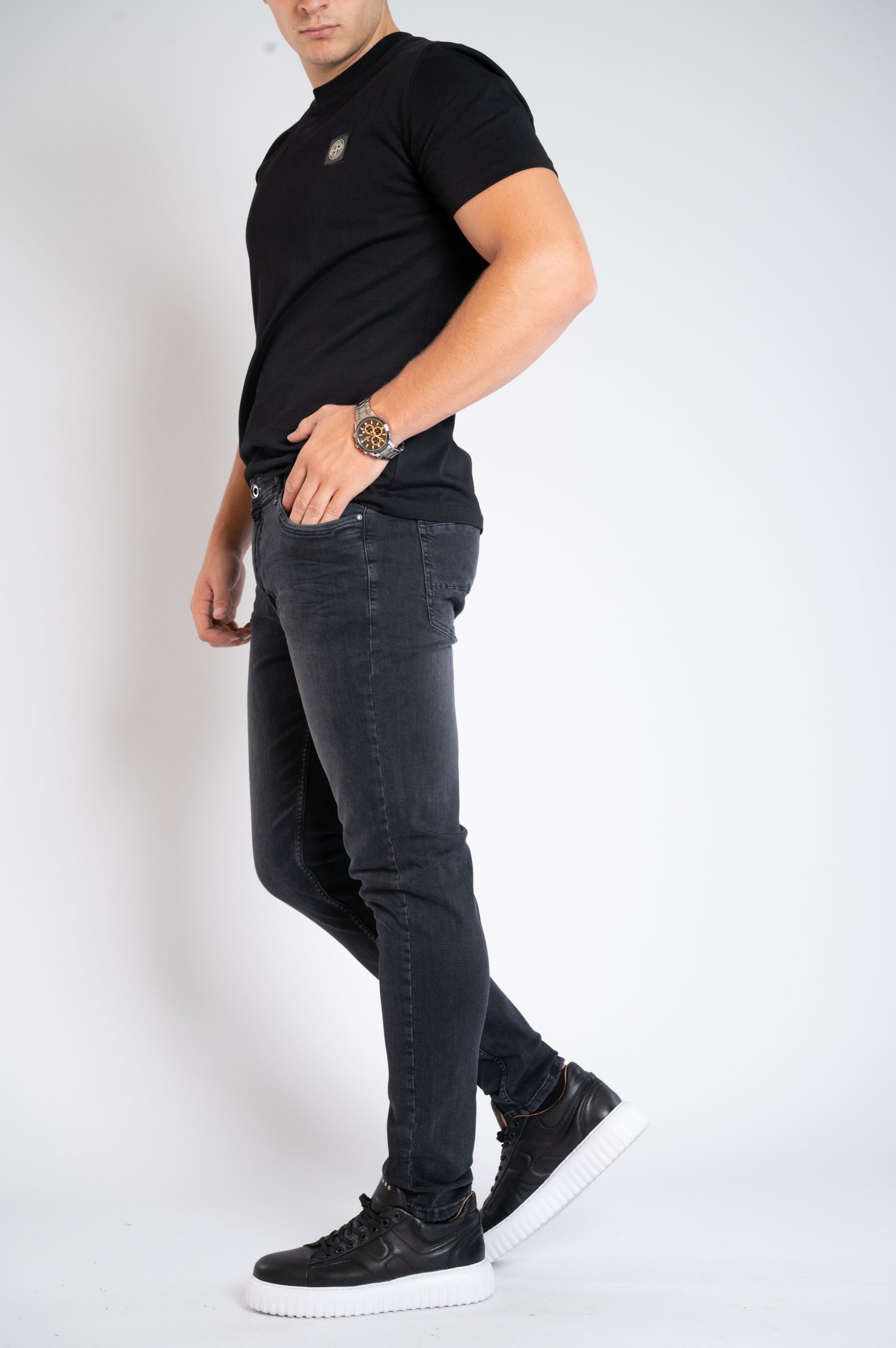 Muška teksas pantalona Art.2607 Tamno siva L/32