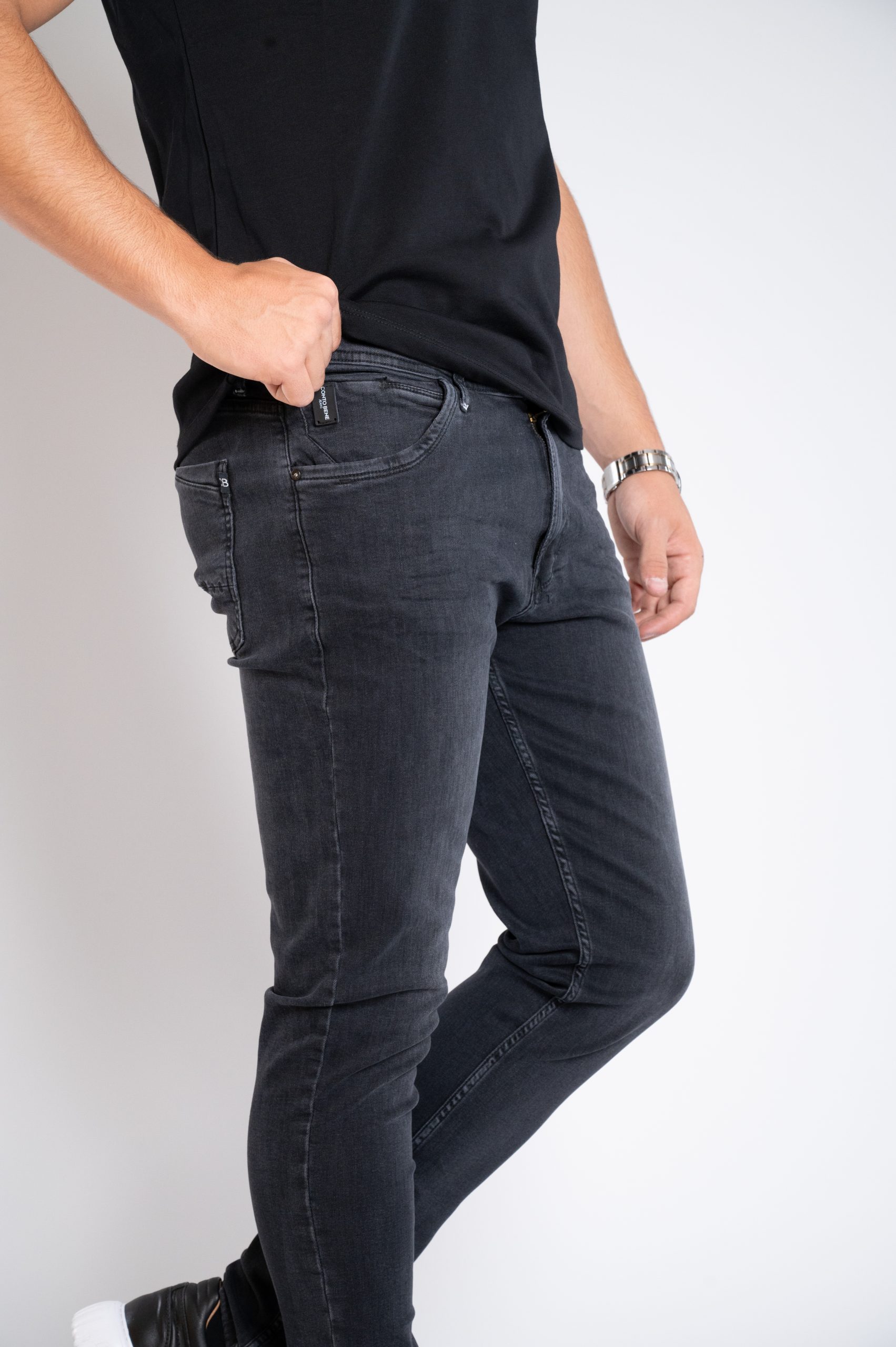 Muška teksas pantalona Art.2607 Tamno siva L/32
