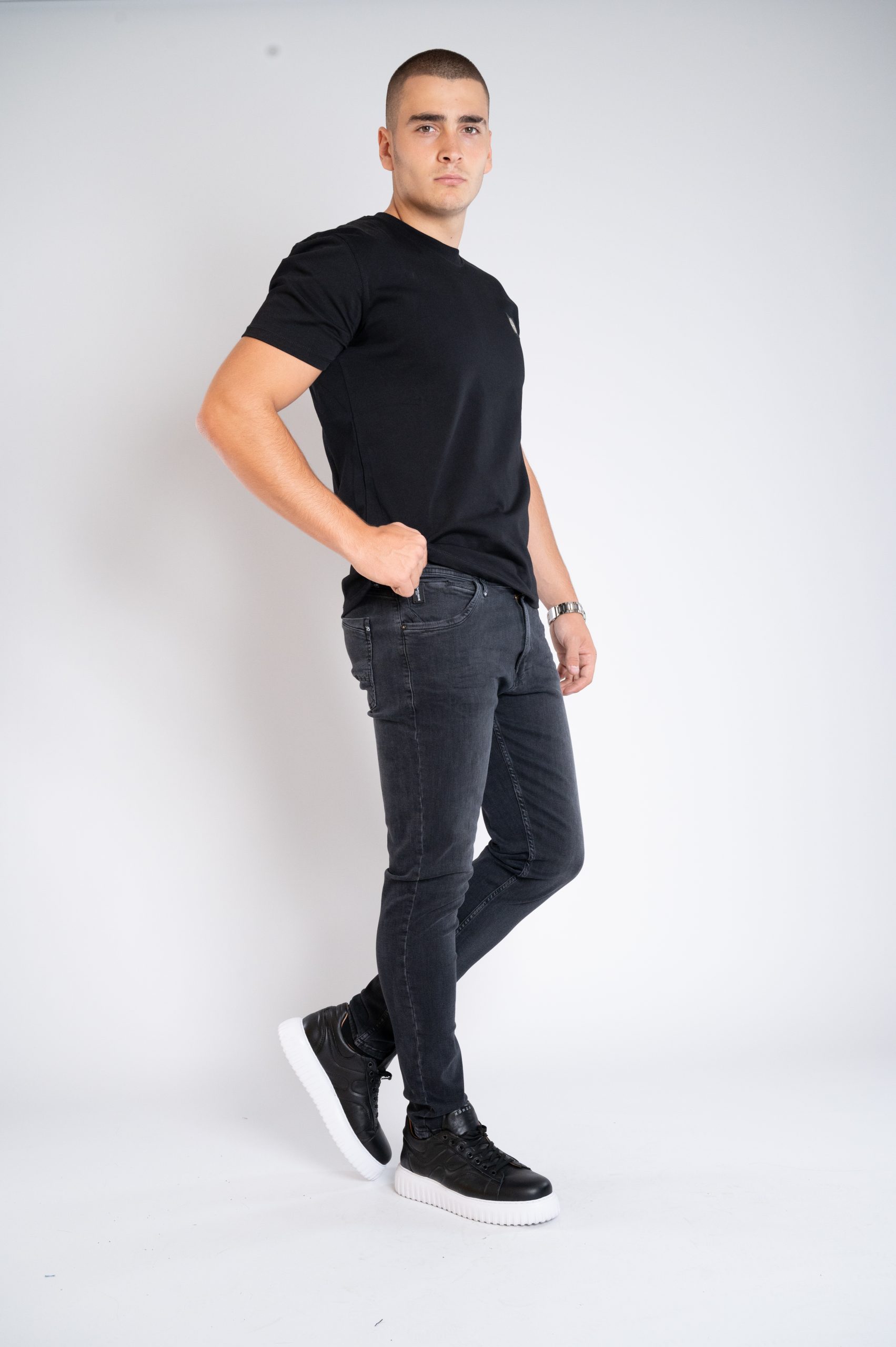 Muška teksas pantalona Art.2607 Tamno siva L/32
