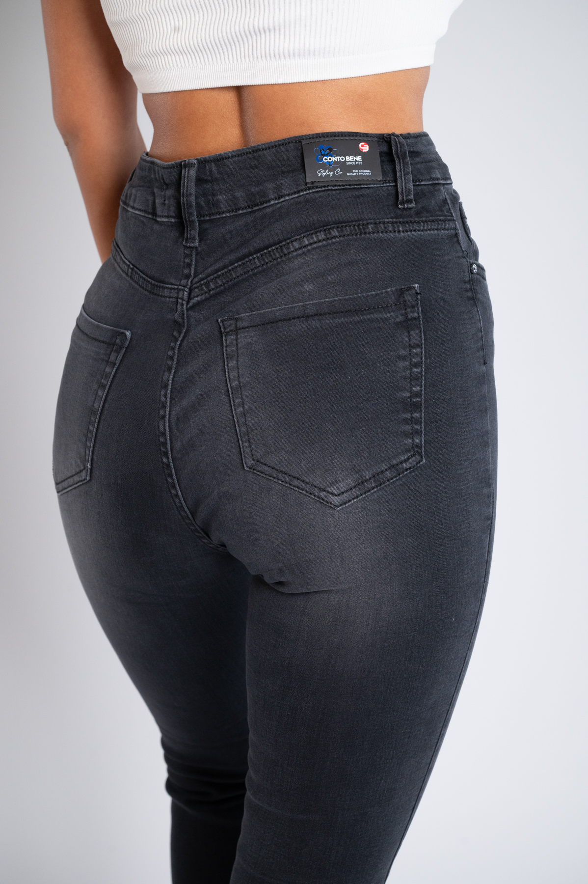 Ženska teksas pantalona Art.3340 Tamno siva
