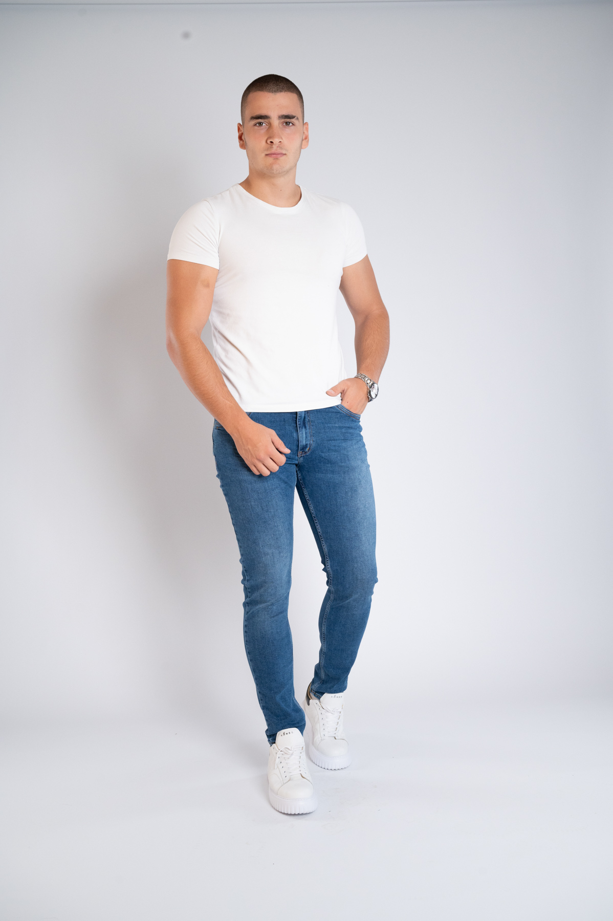 Muška teksas pantalona Art.2582 Svetlo Plava L/32