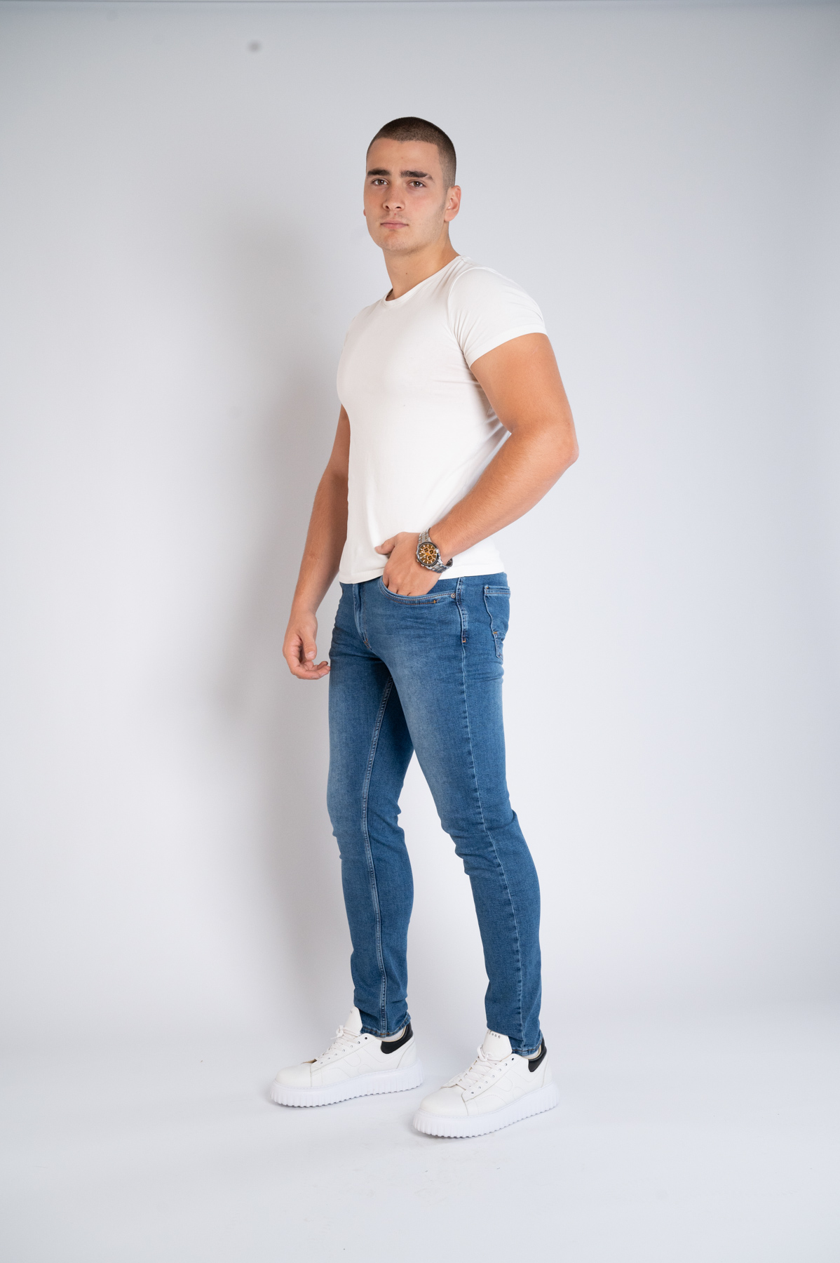 Muška teksas pantalona Art.2582 Svetlo Plava L/32
