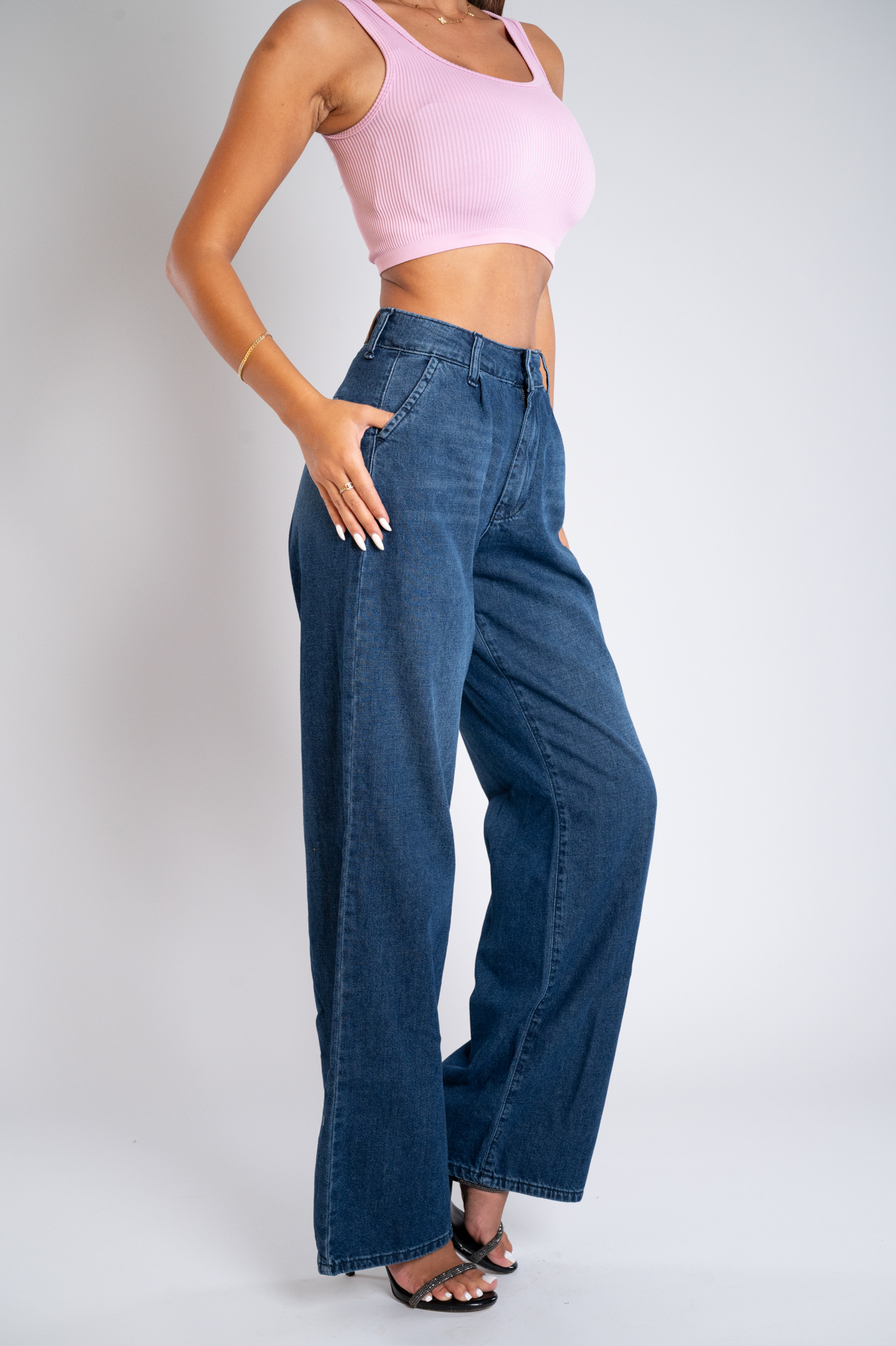 Ženska teksas pantalona Art.3348 Tamno plava