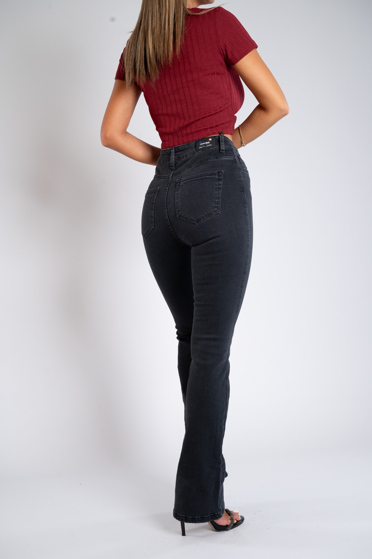 Ženska teksas pantalona Art.3334 Tamno siva
