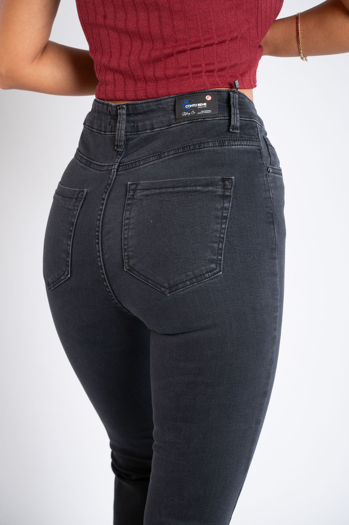 Ženska teksas pantalona Art.3334 Tamno siva