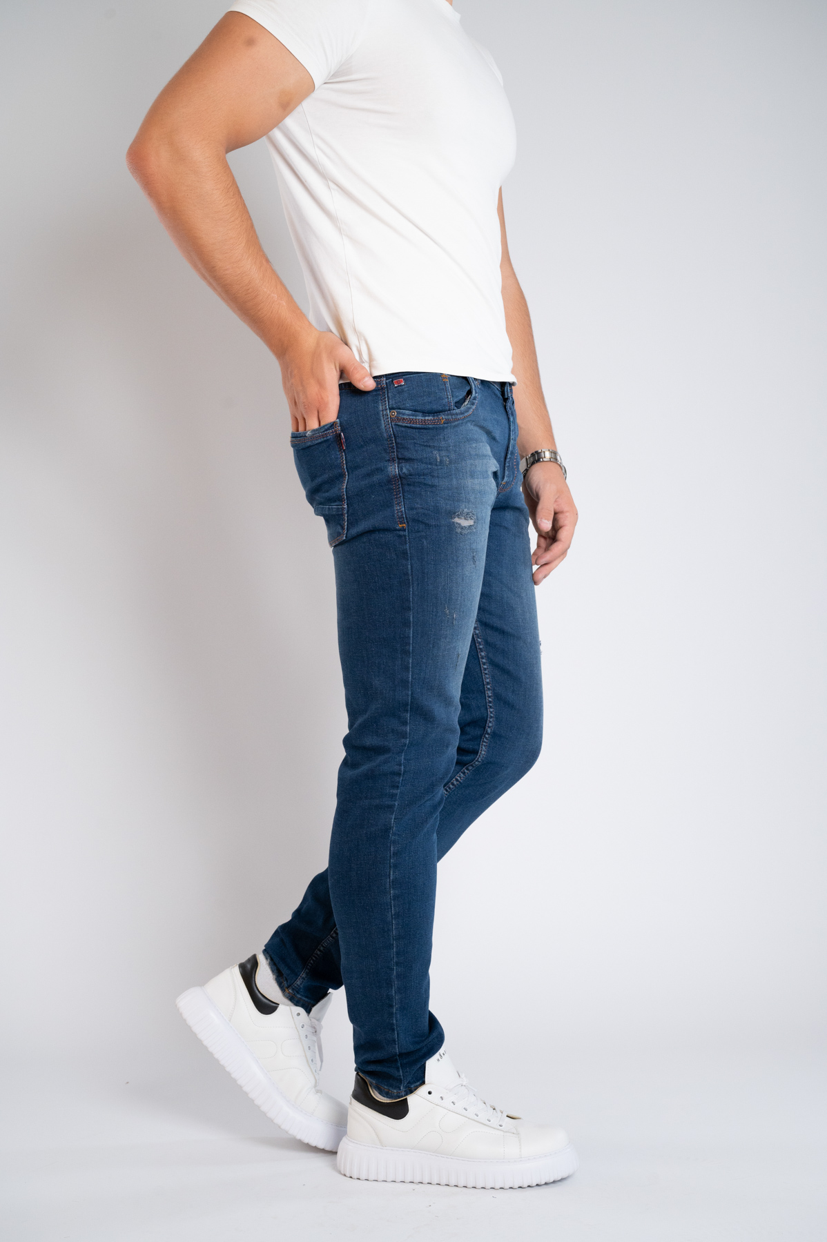 Muška teksas pantalona Art.2608 Tamno Plava