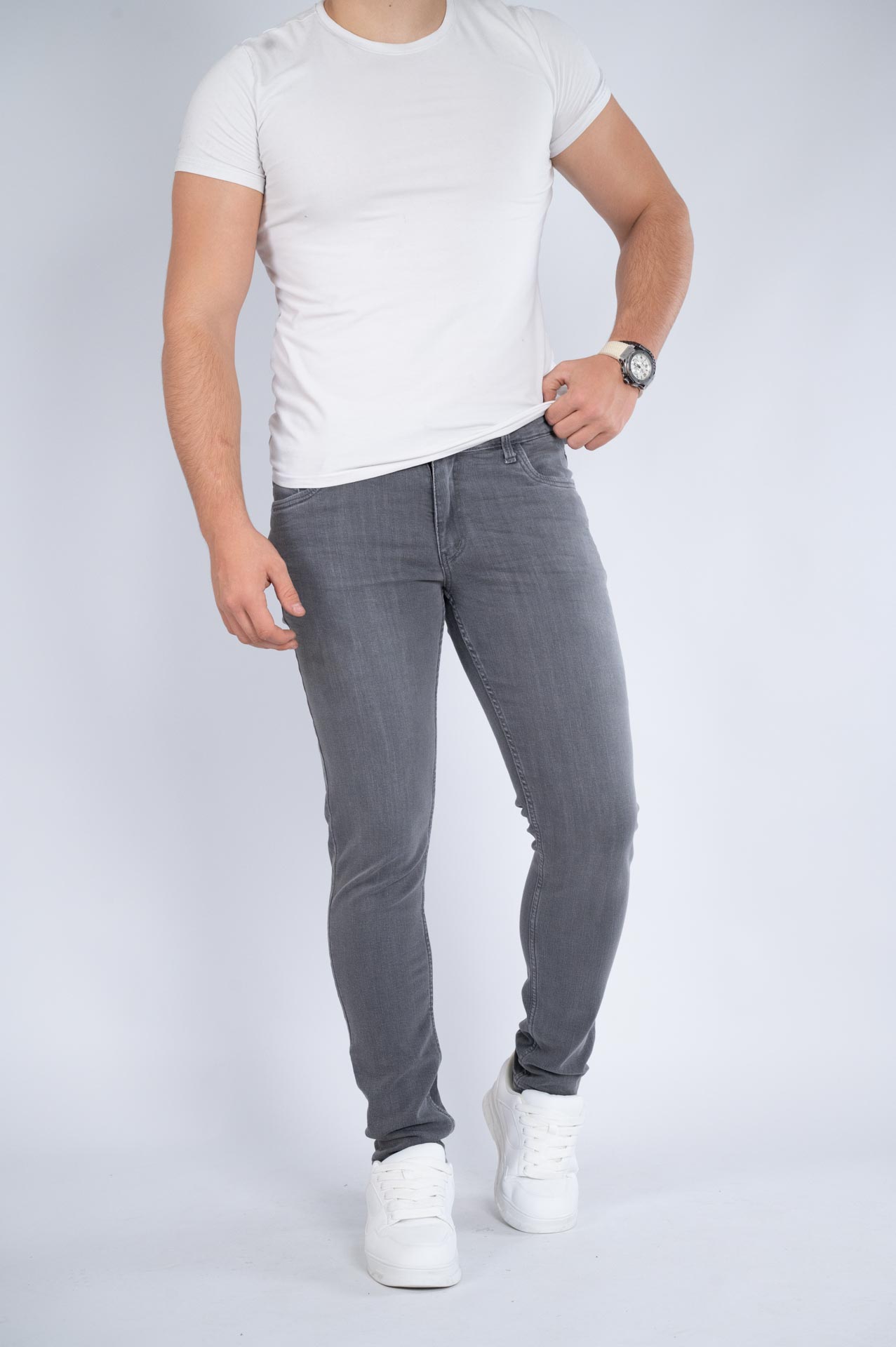 Muška teksas pantalona Art.2629 Svetlo siva L/32