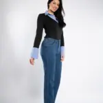 Ženska teksas pantalona Art.3364 Tamno plava - Slika 4