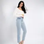 Ženska teksas pantalona Art.3338 Svetlo plava