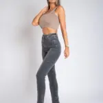 Ženska teksas pantalona Art.3339 Siva - Slika 4