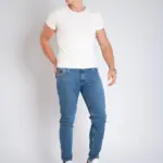 Muška teksas pantalona Art.2591 Svetlo Plava - Slika 4