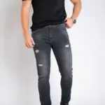 Muška teksas pantalona Art.2577 Svetlo siva L/32