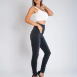 Ženska teksas pantalona Art.3340 Tamno siva - Slika 3